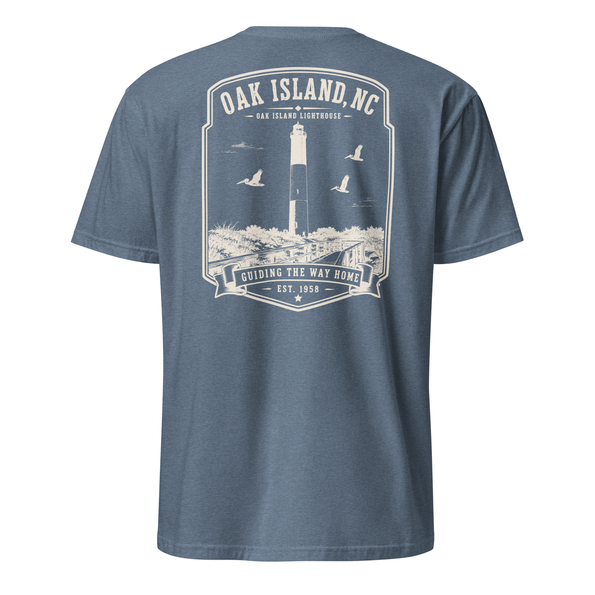 Oak Island, NC - Oak Island Lighthouse - Unisex T-Shirt