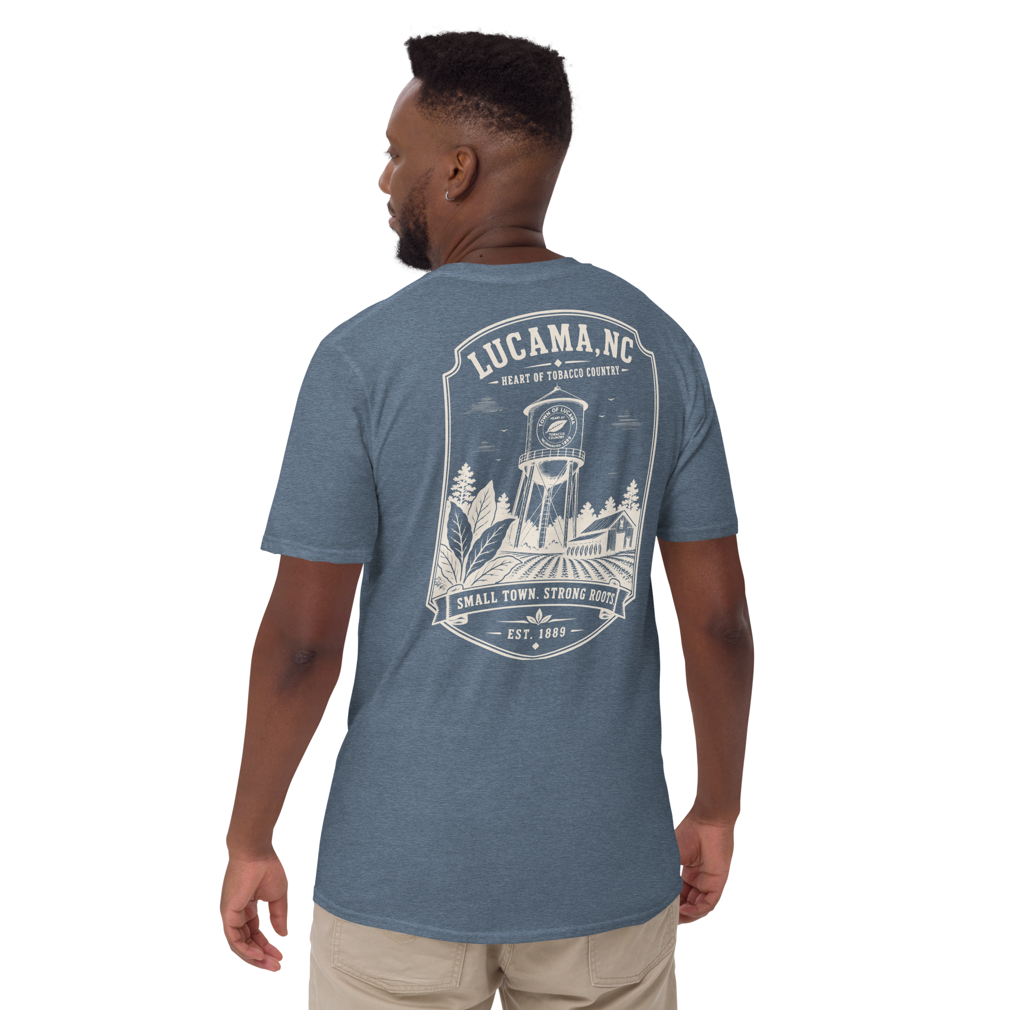 Lucama, NC - Small Town. Strong Roots. - Unisex T-Shirt