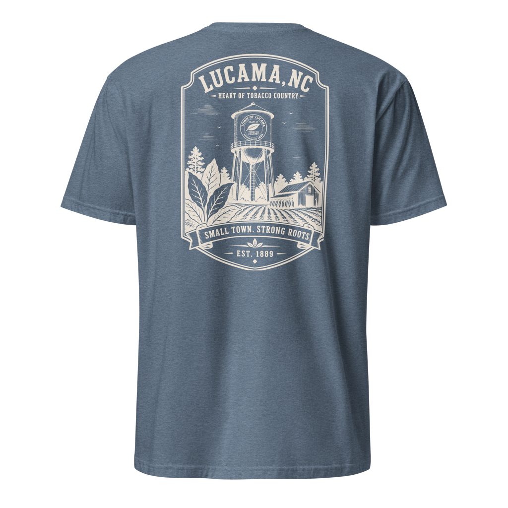 Lucama, NC - Small Town. Strong Roots. - Unisex T-Shirt