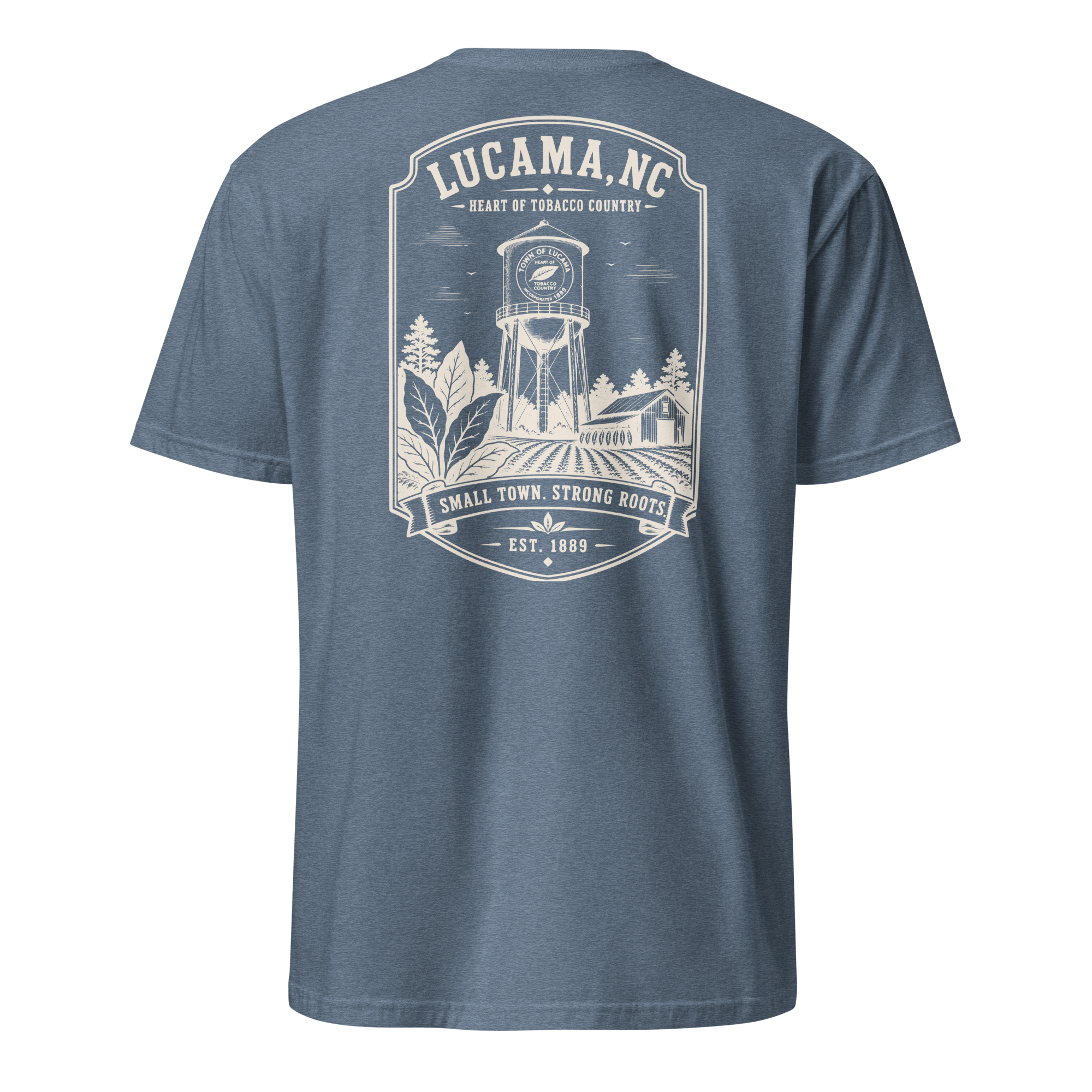 Lucama, NC - Small Town. Strong Roots. - Unisex T-Shirt