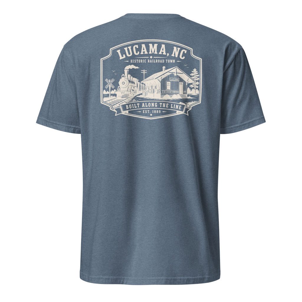 Lucama, NC - Built Along The Line - Unisex T-Shirt