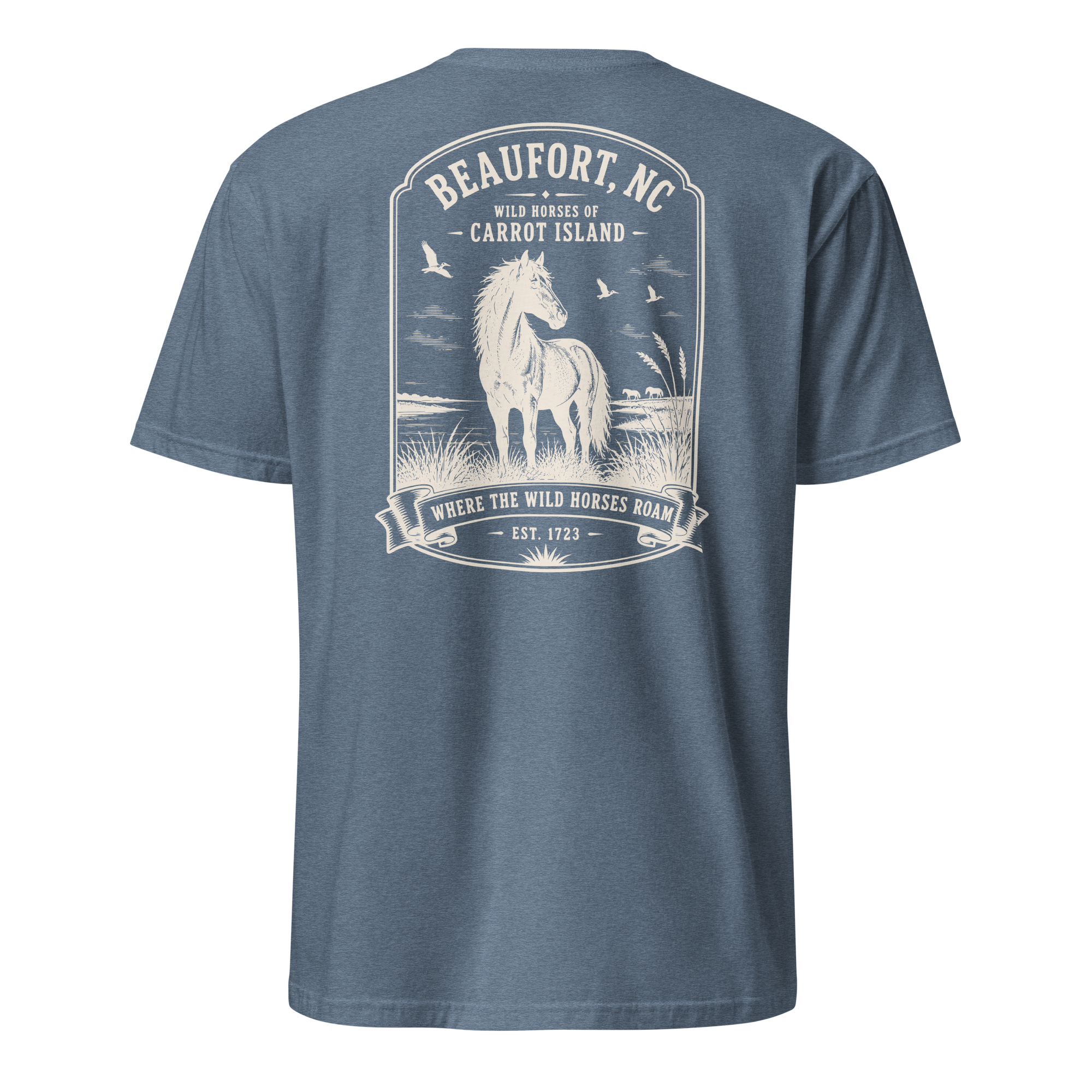 Beaufort, NC - Wild Horses of Carrot Island - Unisex T-Shirt