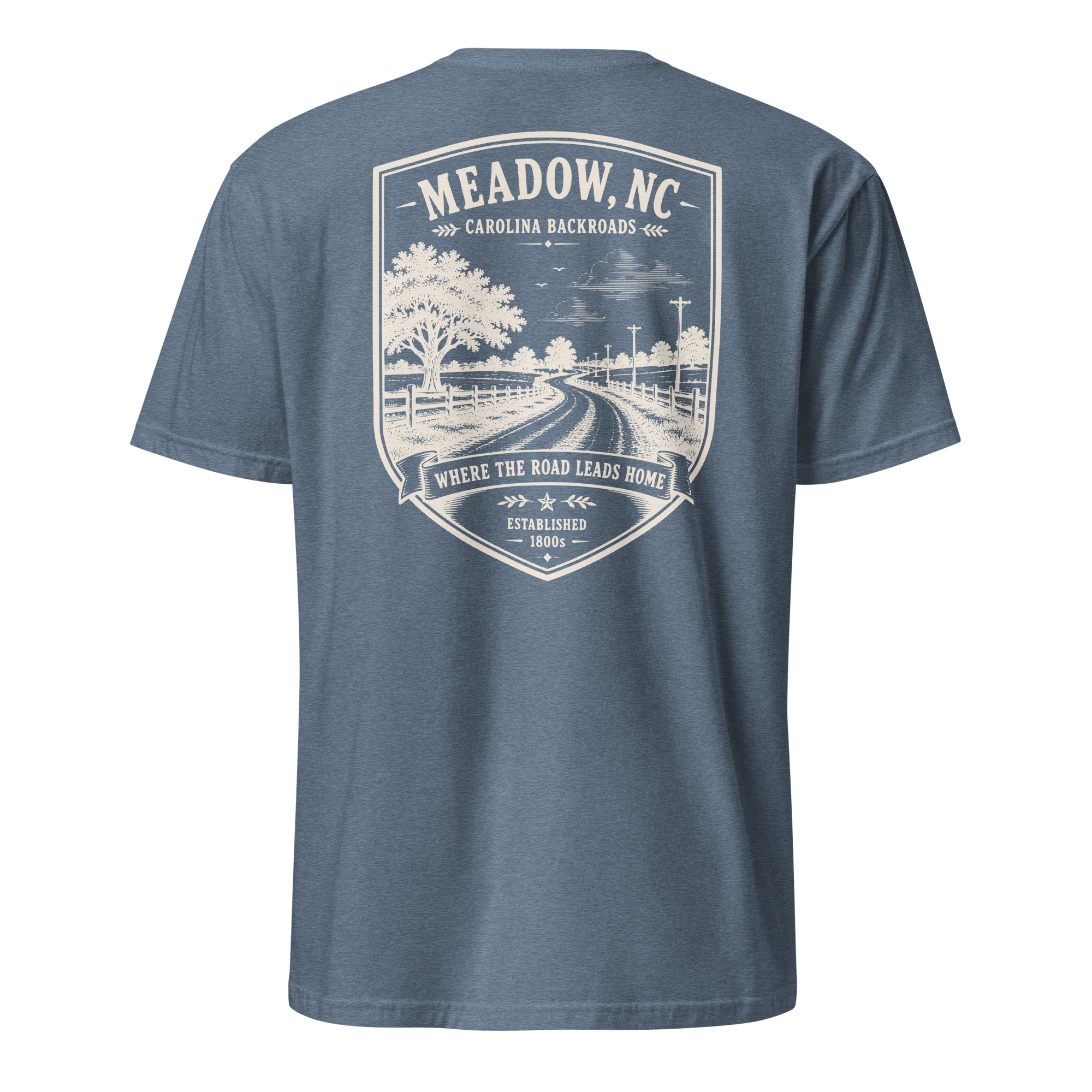 Meadow, NC - Carolina Backroads - Unisex T-Shirt
