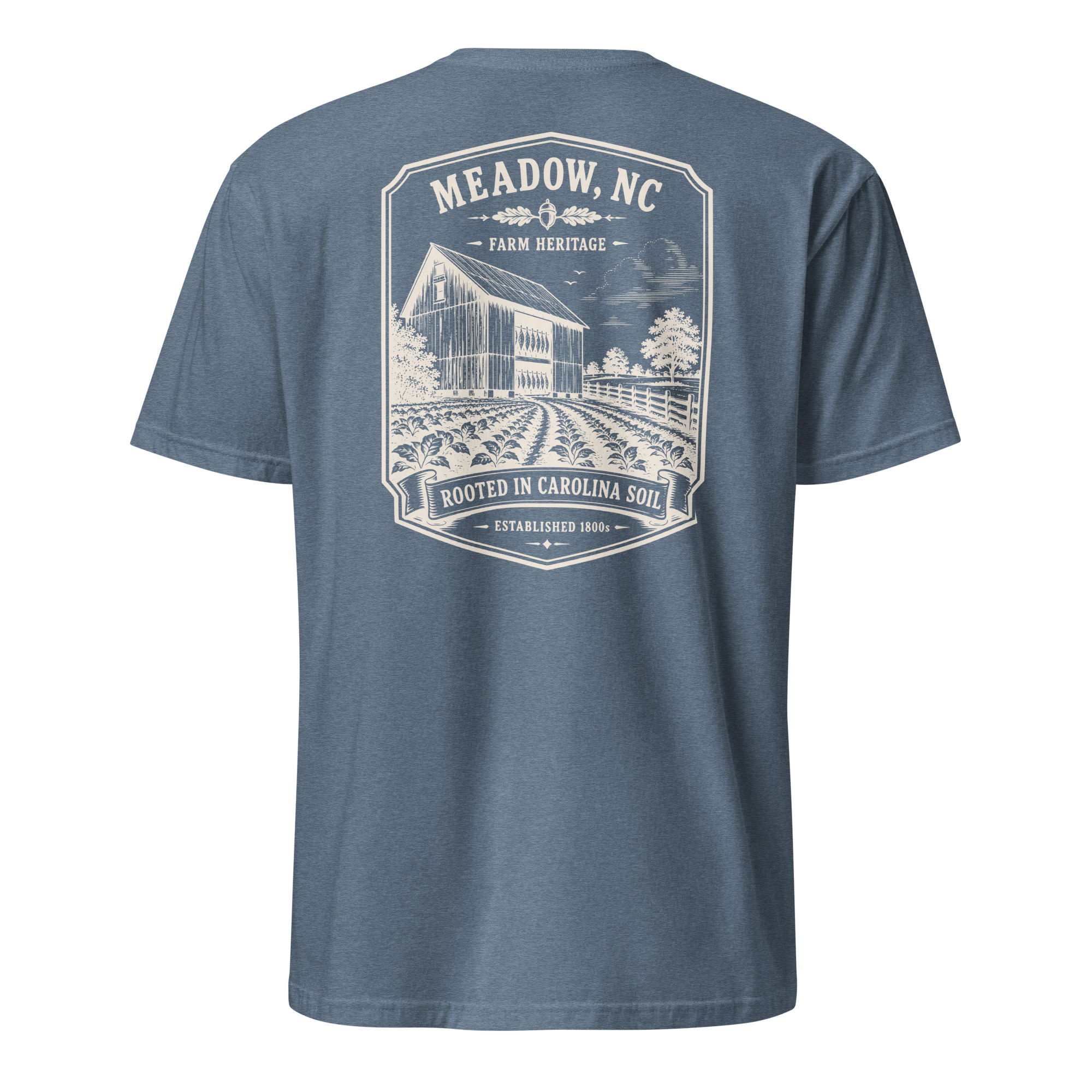 Meadow, NC - Rooted In Carolina - Unisex T-Shirt