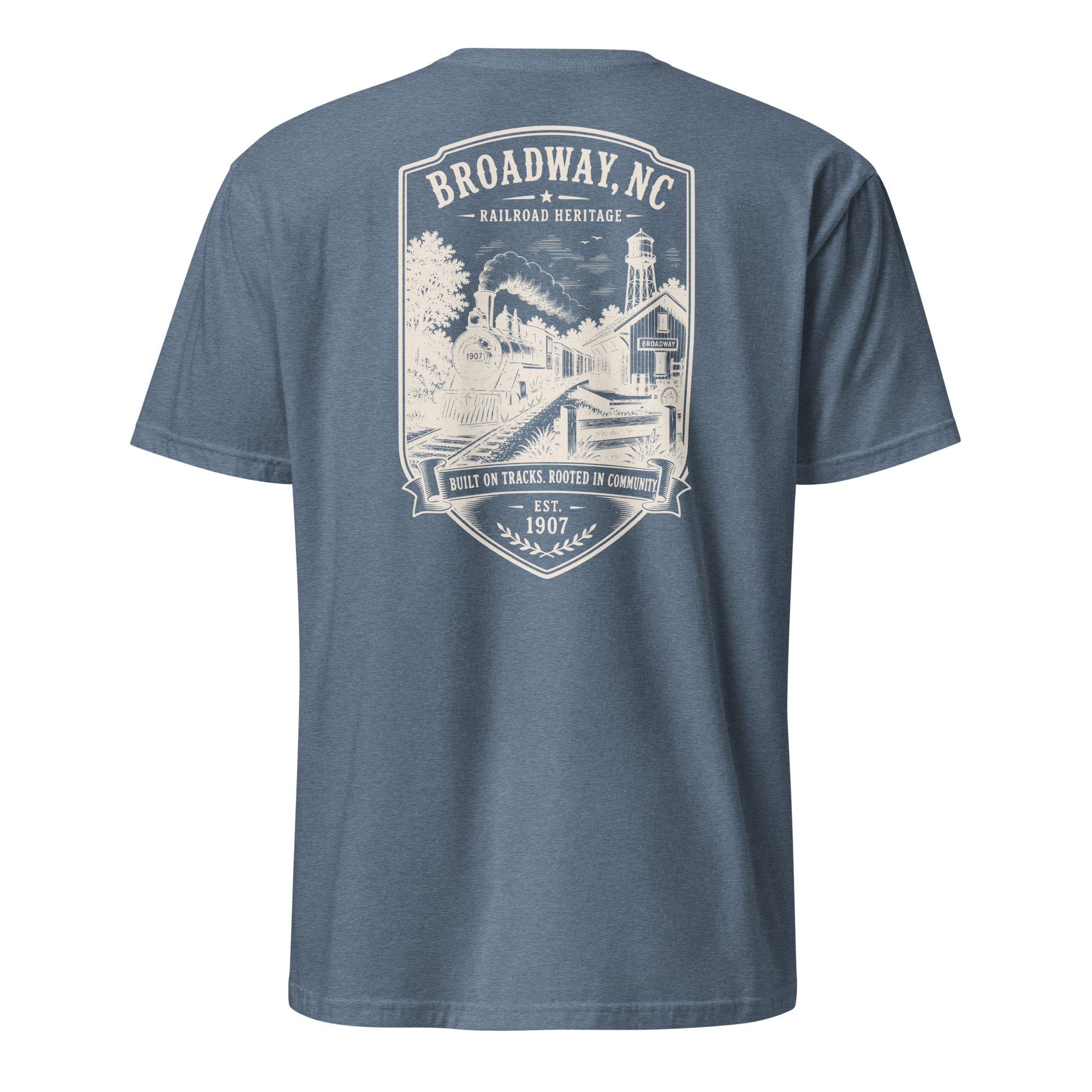 Broadway, NC - Railroad Heritage - Short-Sleeve Unisex