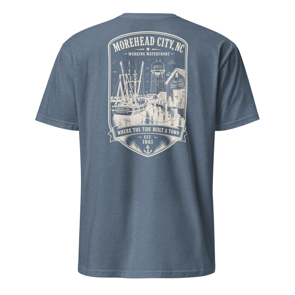 Morehead City - Historic Waterfront - Short-Sleeve Unisex