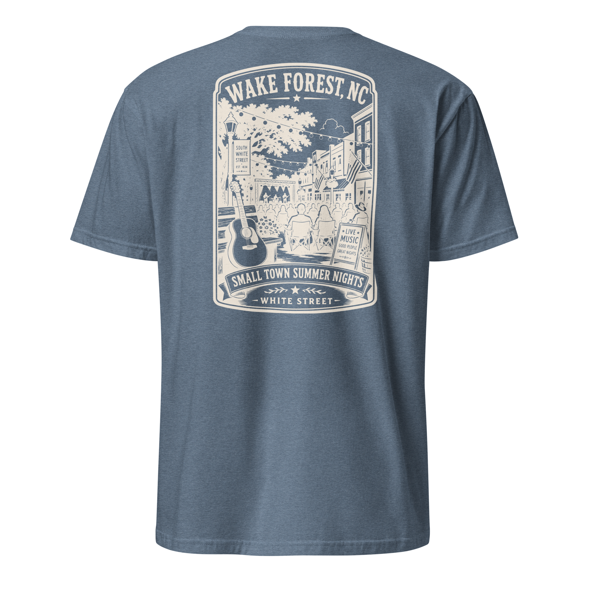 Wake Forest, NC - Small Town Summer Nights - Short-Sleeve Unisex