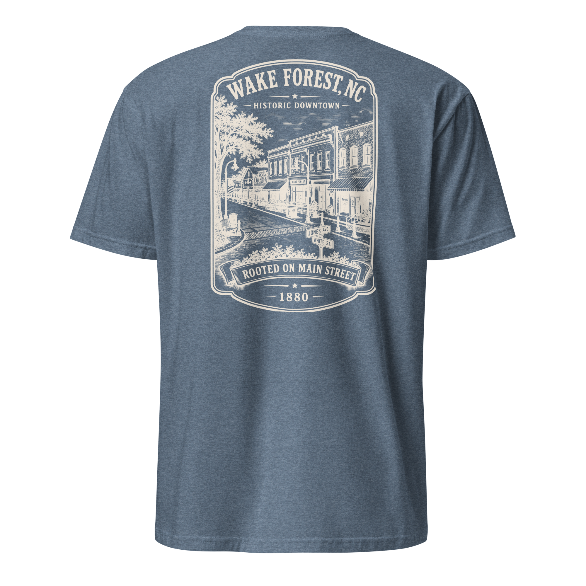 Wake Forest, NC - Historic Downtown - Short-Sleeve Unisex