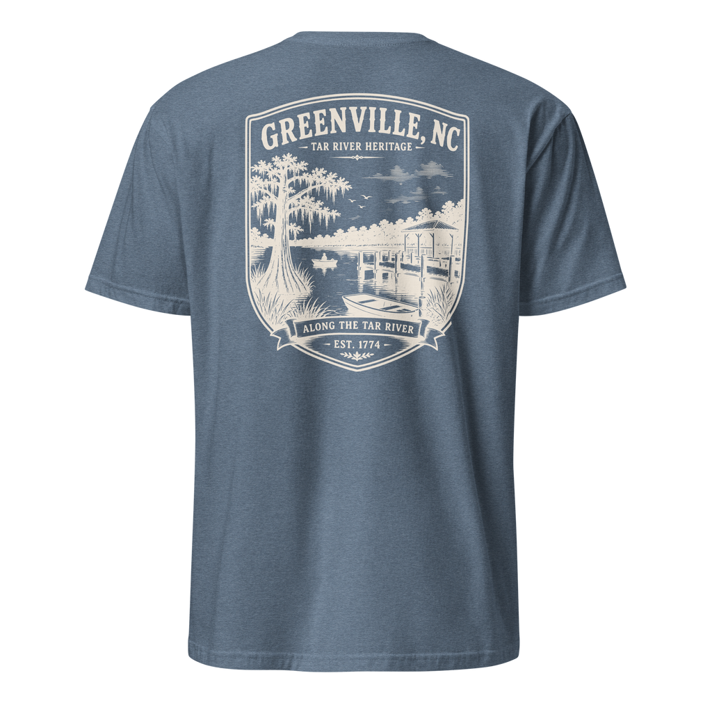 Greenville, NC - Along The Tar - Short-Sleeve Unisex