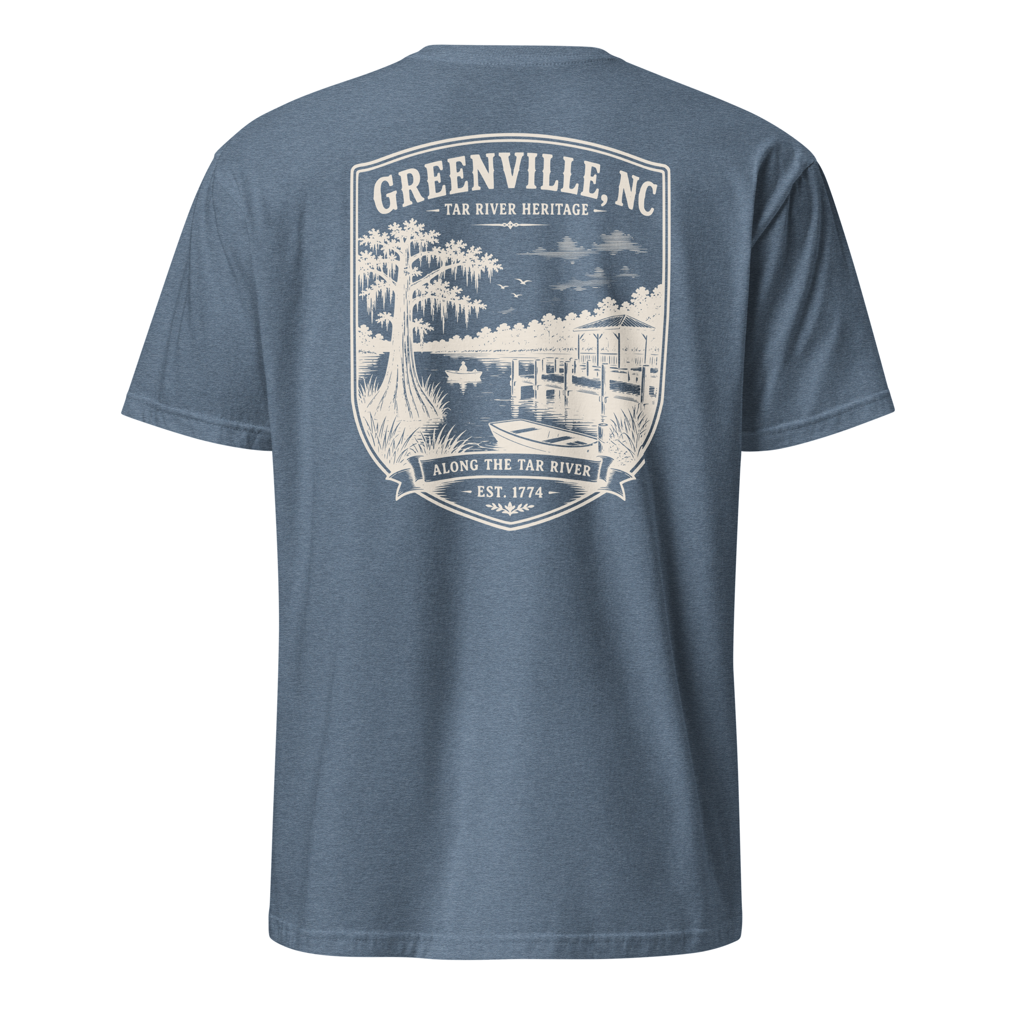 Greenville, NC - Along The Tar - Short-Sleeve Unisex