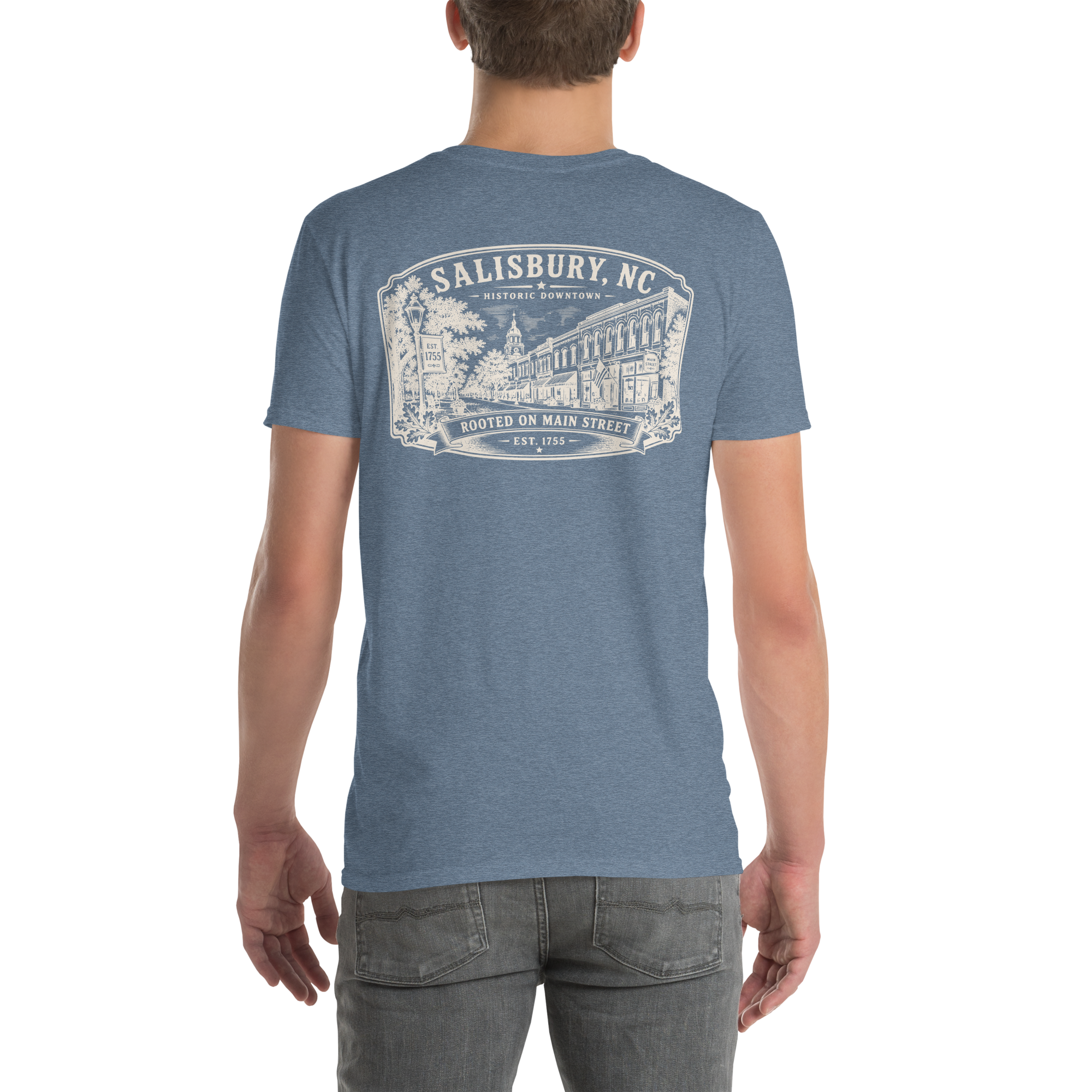 Salisbury, NC - Rooted On Main Street - Short-Sleeve Unisex