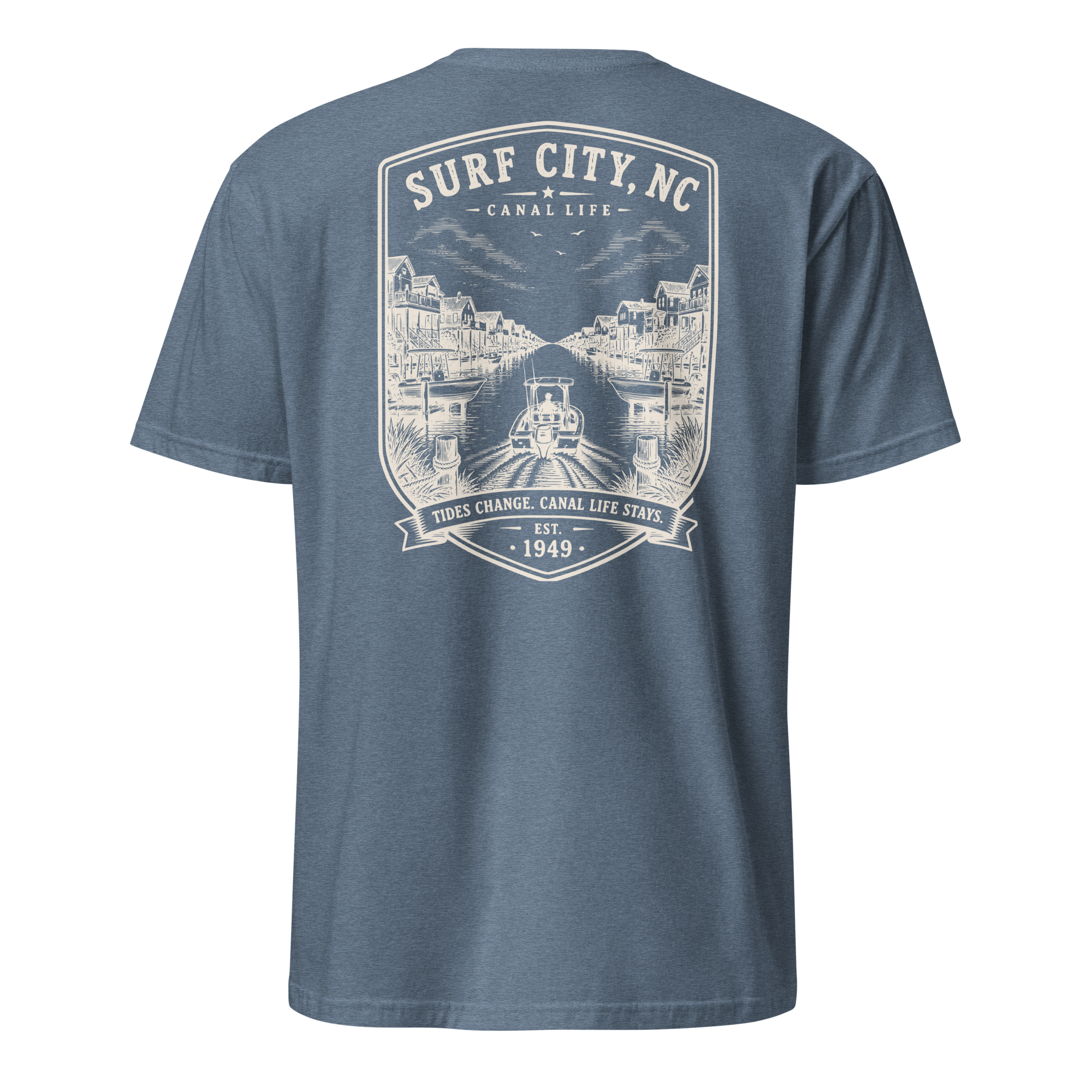 Surf City, NC - Canal Life - Short-Sleeve Unisex T-Shirt