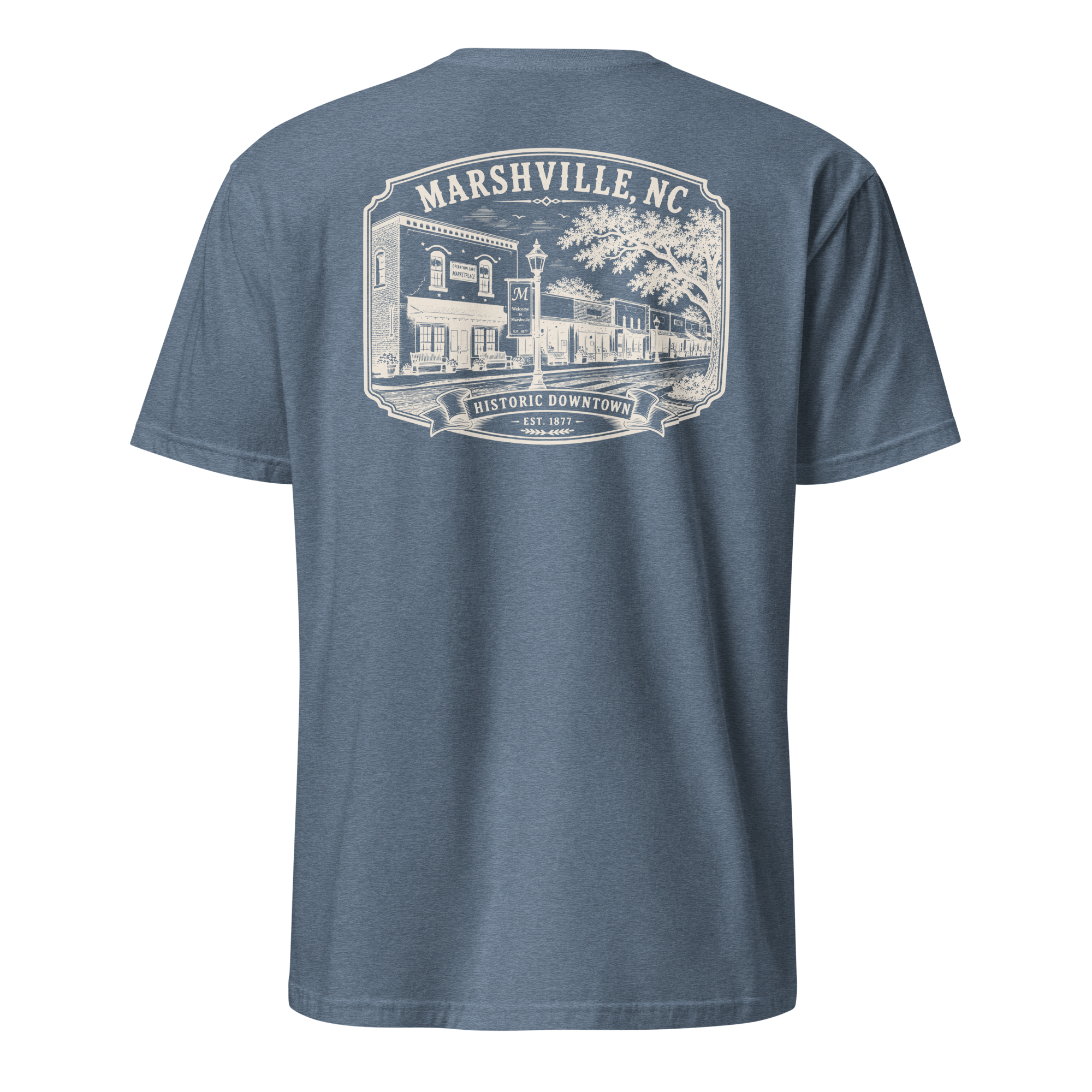 Marshville, NC - Historic Downtown - Short-Sleeve Unisex