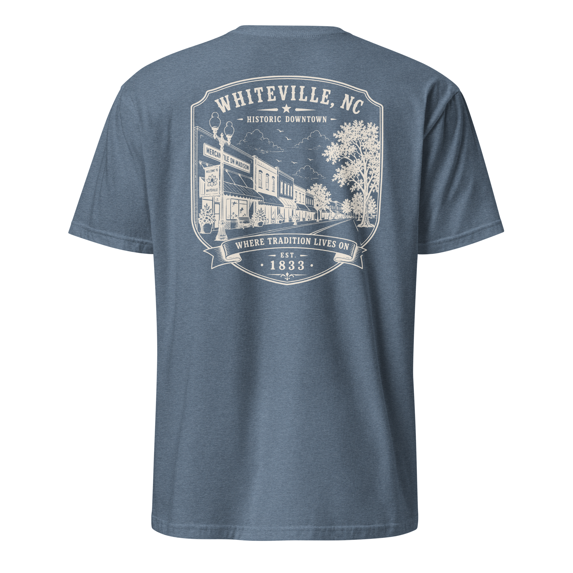 Whiteville, NC - Downtown - Short-Sleeve Unisex