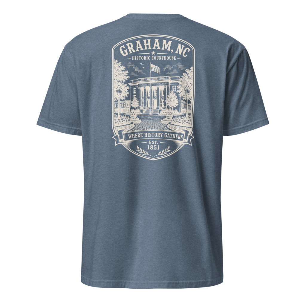Graham, NC - Historic Courthouse - Short-Sleeve Unisex