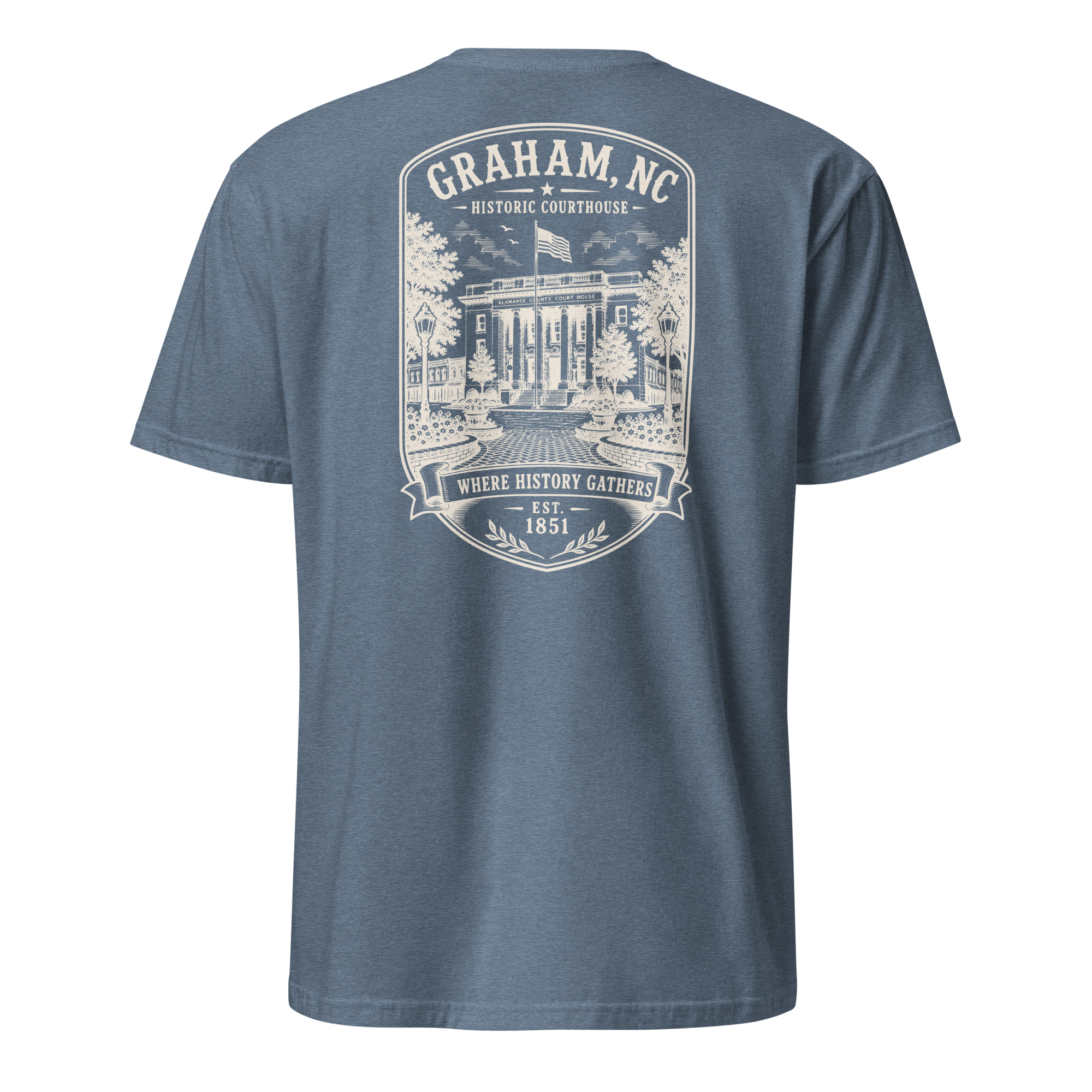 Graham, NC - Historic Courthouse - Short-Sleeve Unisex