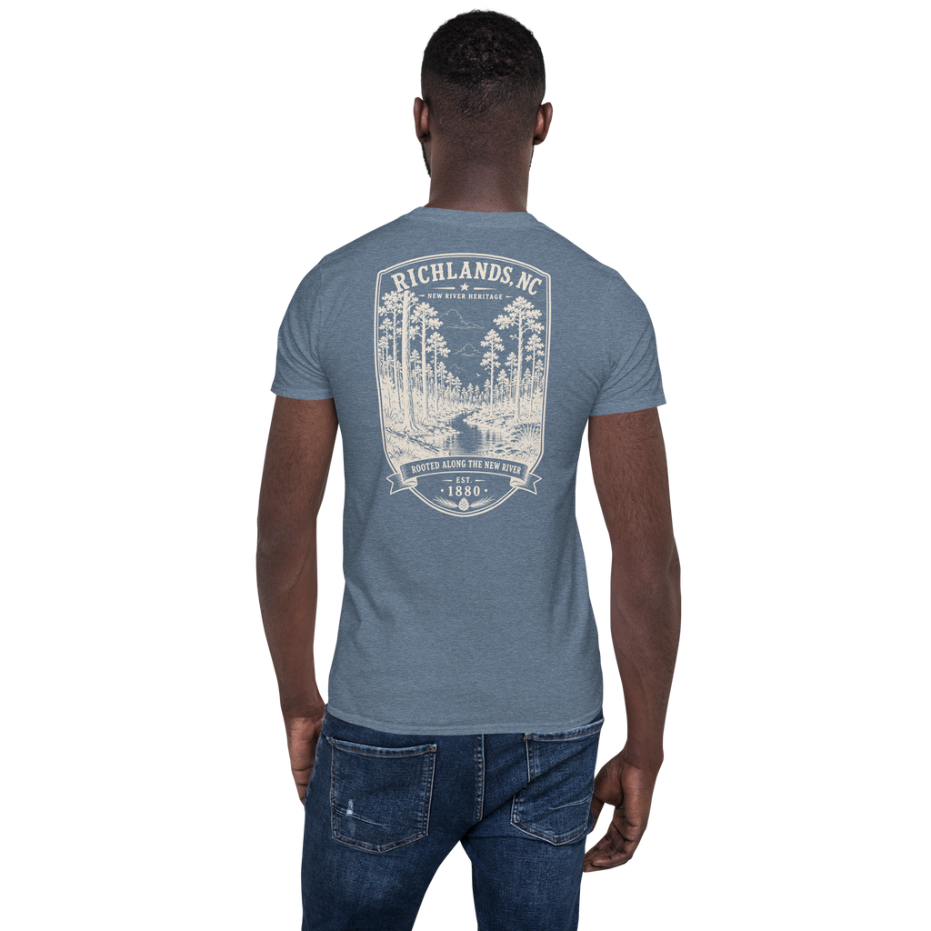 Richlands, NC - Rooted Along The New River - Short-Sleeve Unisex