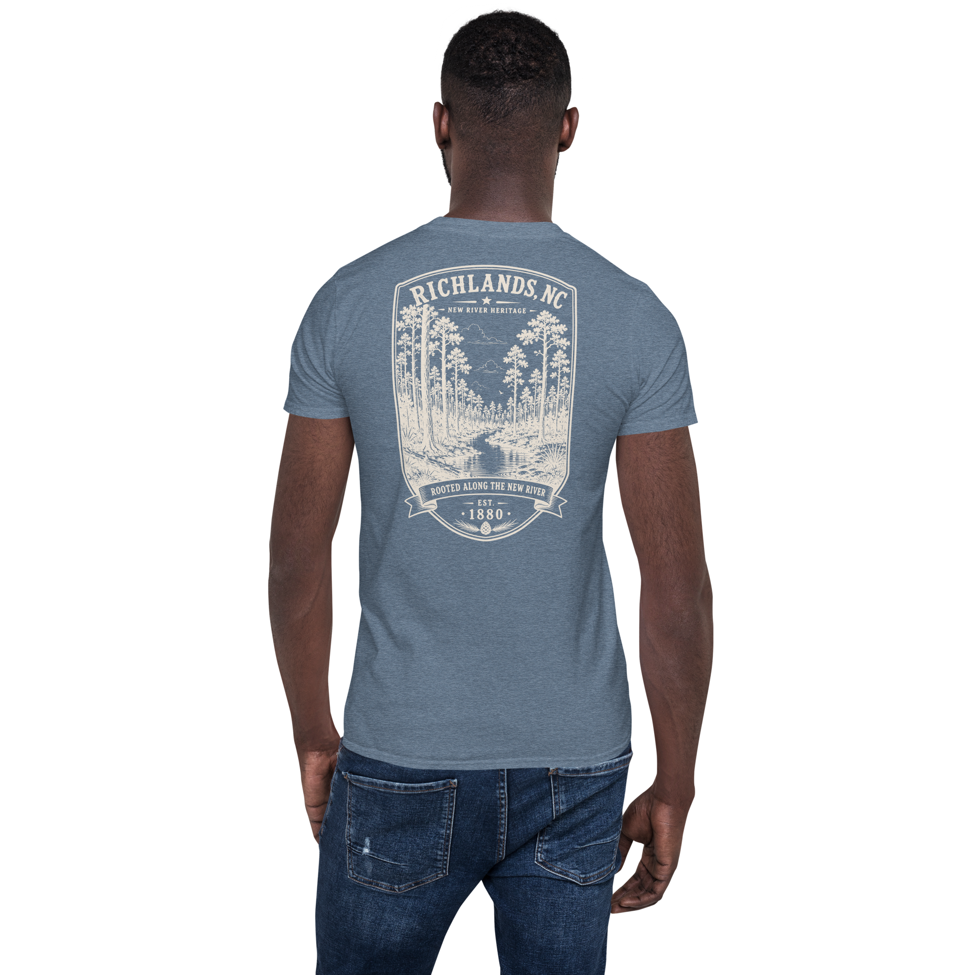Richlands, NC - Rooted Along The New River - Short-Sleeve Unisex
