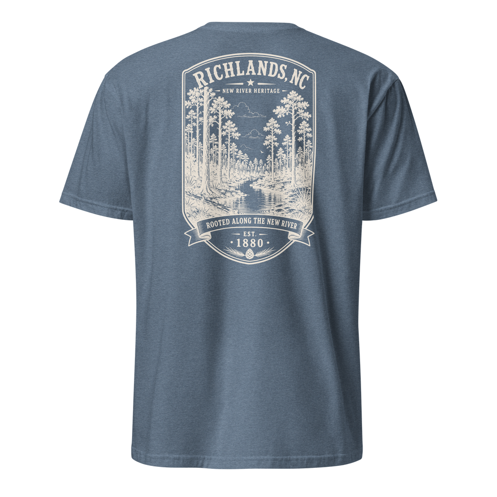 Richlands, NC - Rooted Along The New River - Short-Sleeve Unisex