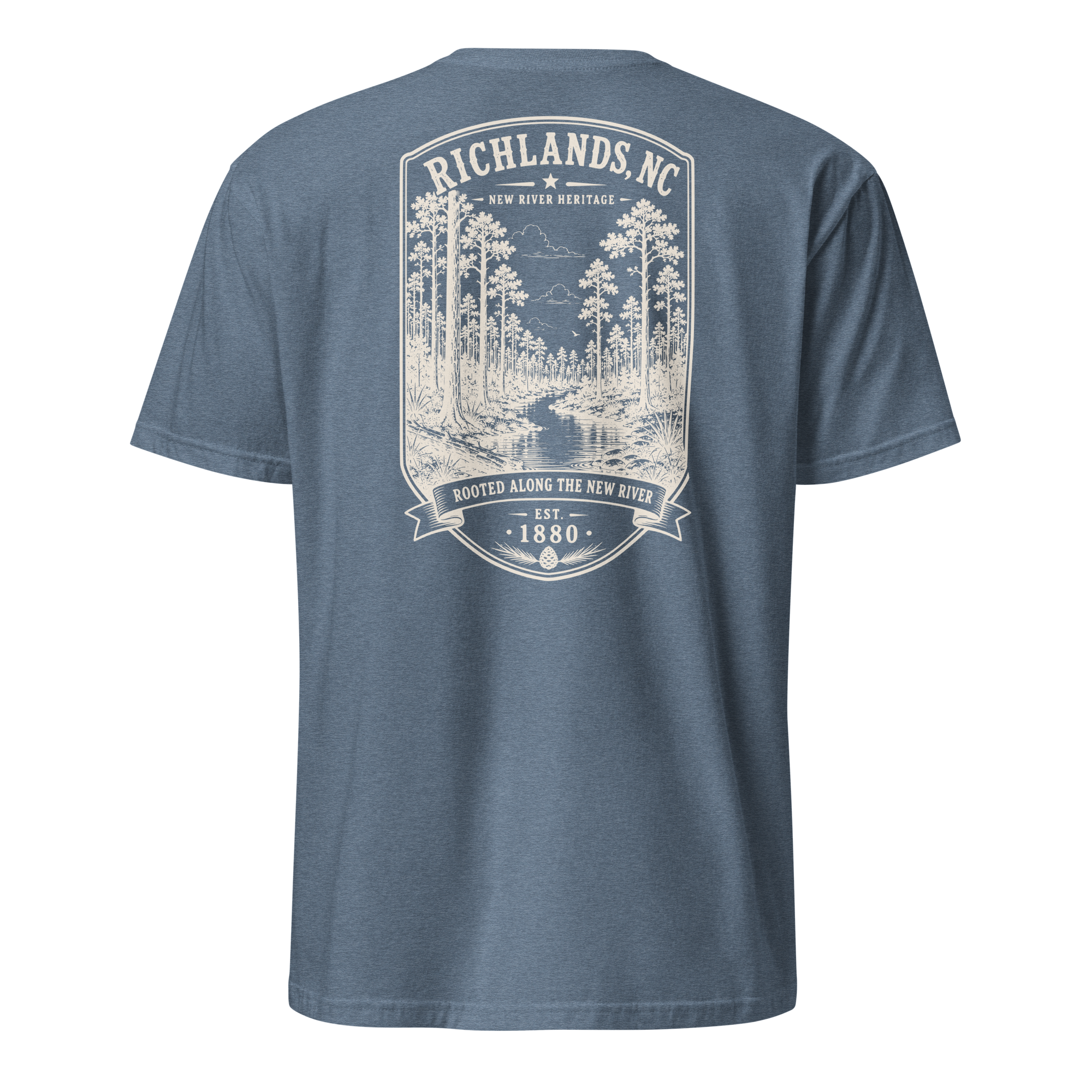 Richlands, NC - Rooted Along The New River - Short-Sleeve Unisex