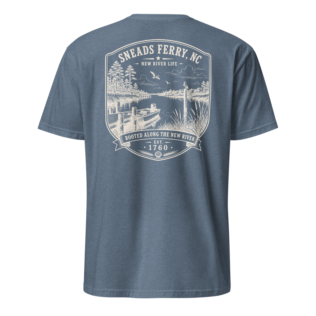 Sneads Ferry, NC - Along The New - Short-Sleeve Unisex