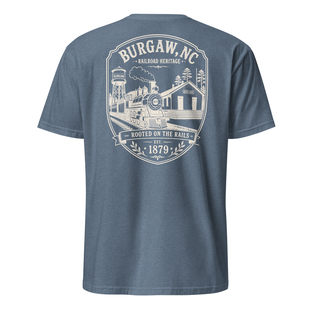 Burgaw, NC - Rooted On The Rails - Short-Sleeve Unisex