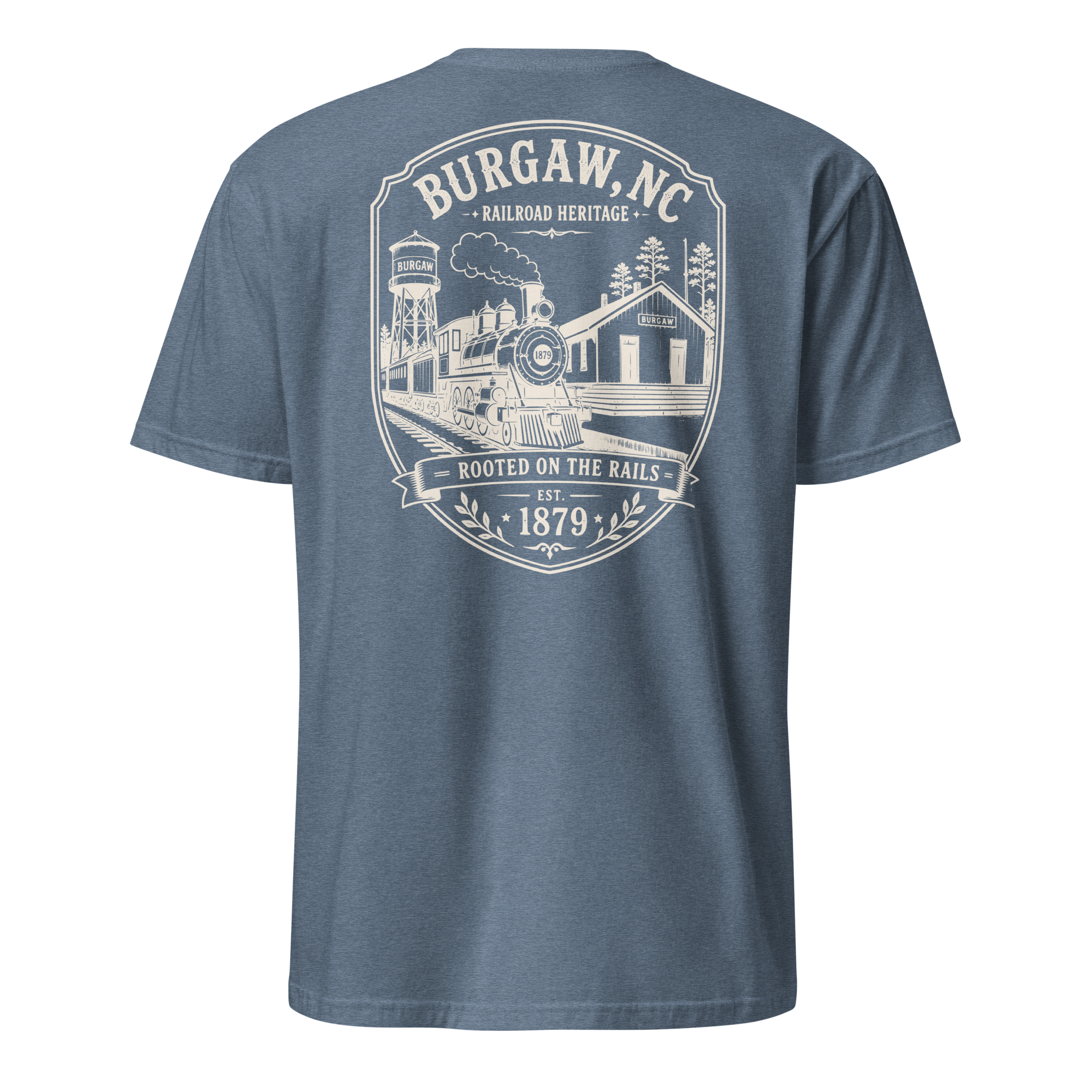 Burgaw, NC - Rooted On The Rails - Short-Sleeve Unisex
