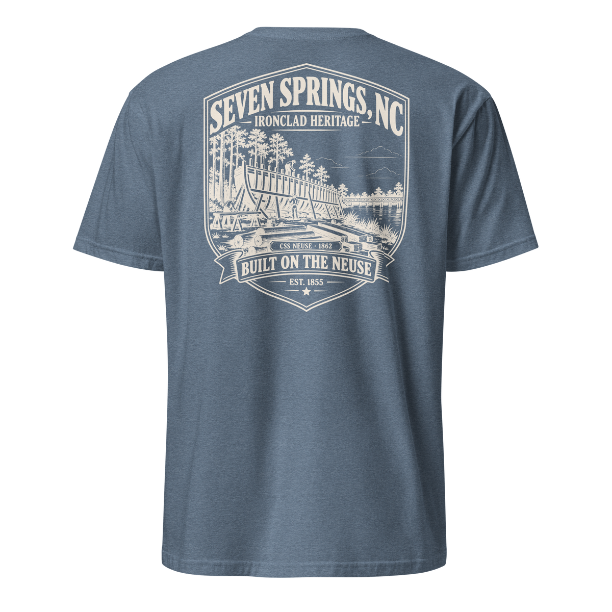 Seven Springs, NC - Built On The Neuse - Short-Sleeve Unisex T-Shirt