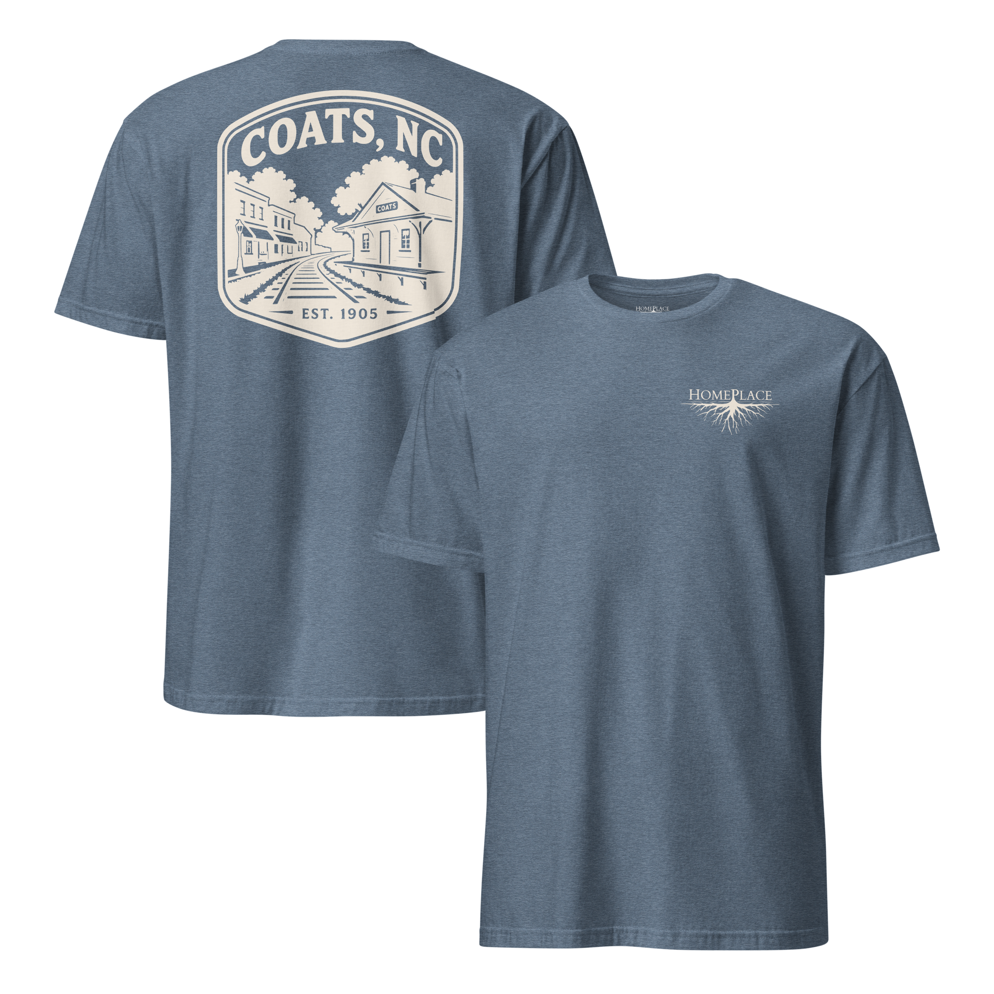 Coats, NC - Railroad Town - Unisex T-Shirt
