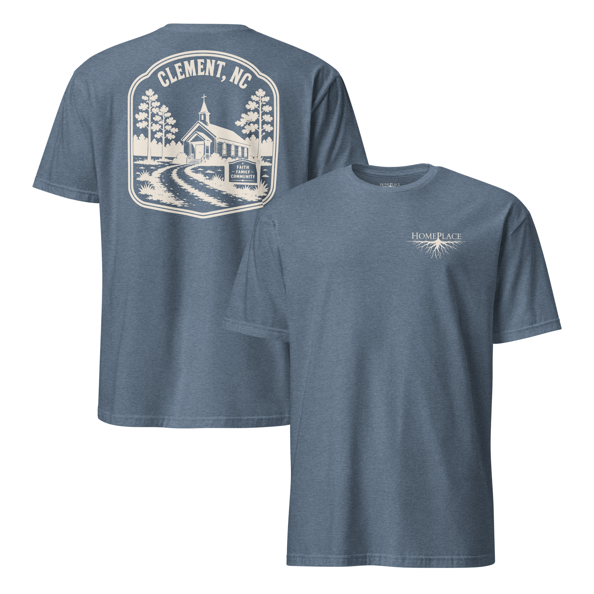 Clement, NC - Faith & Family - Unisex T-Shirt