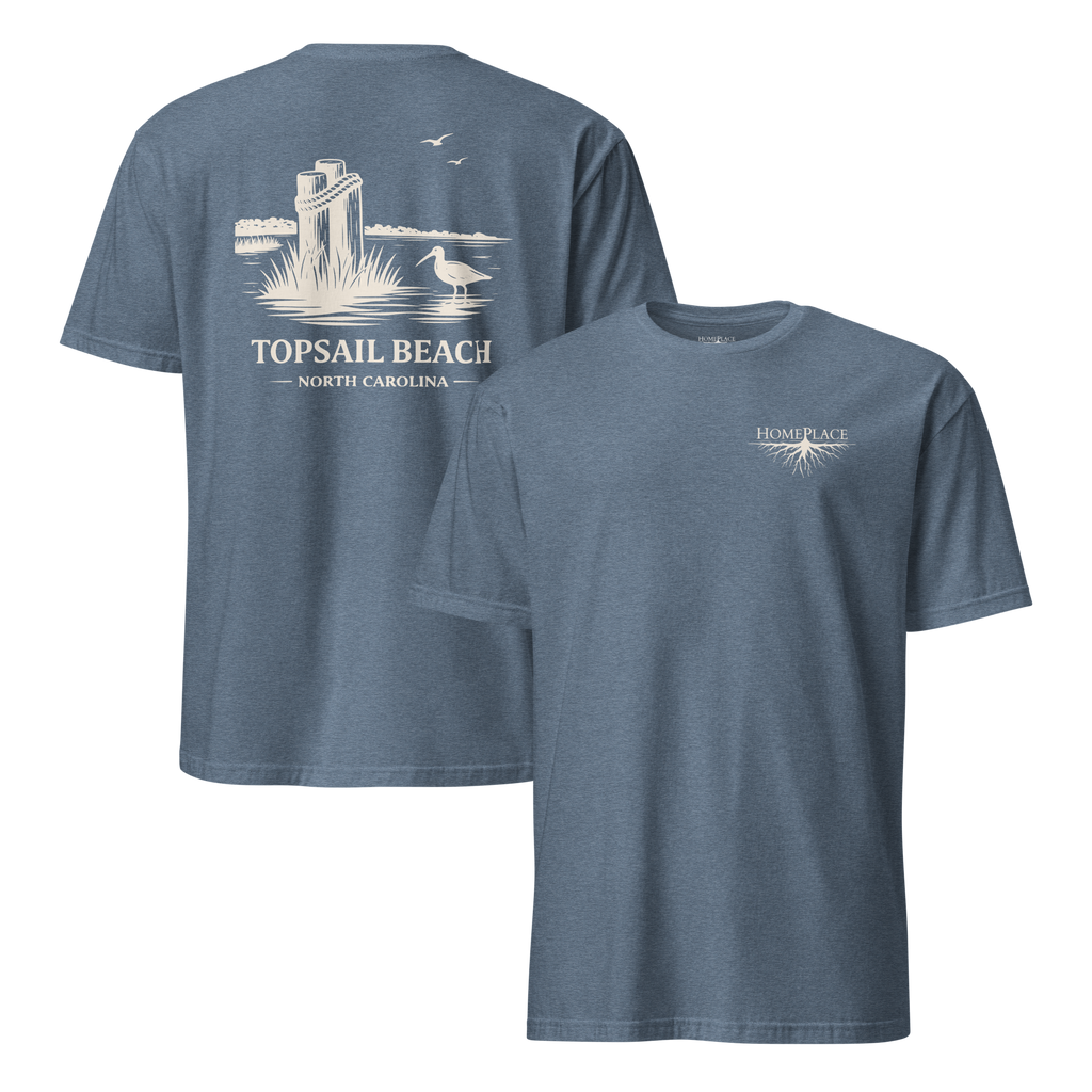 Topsail Beach, NC - The Sandpiper - Unisex T-Shirt
