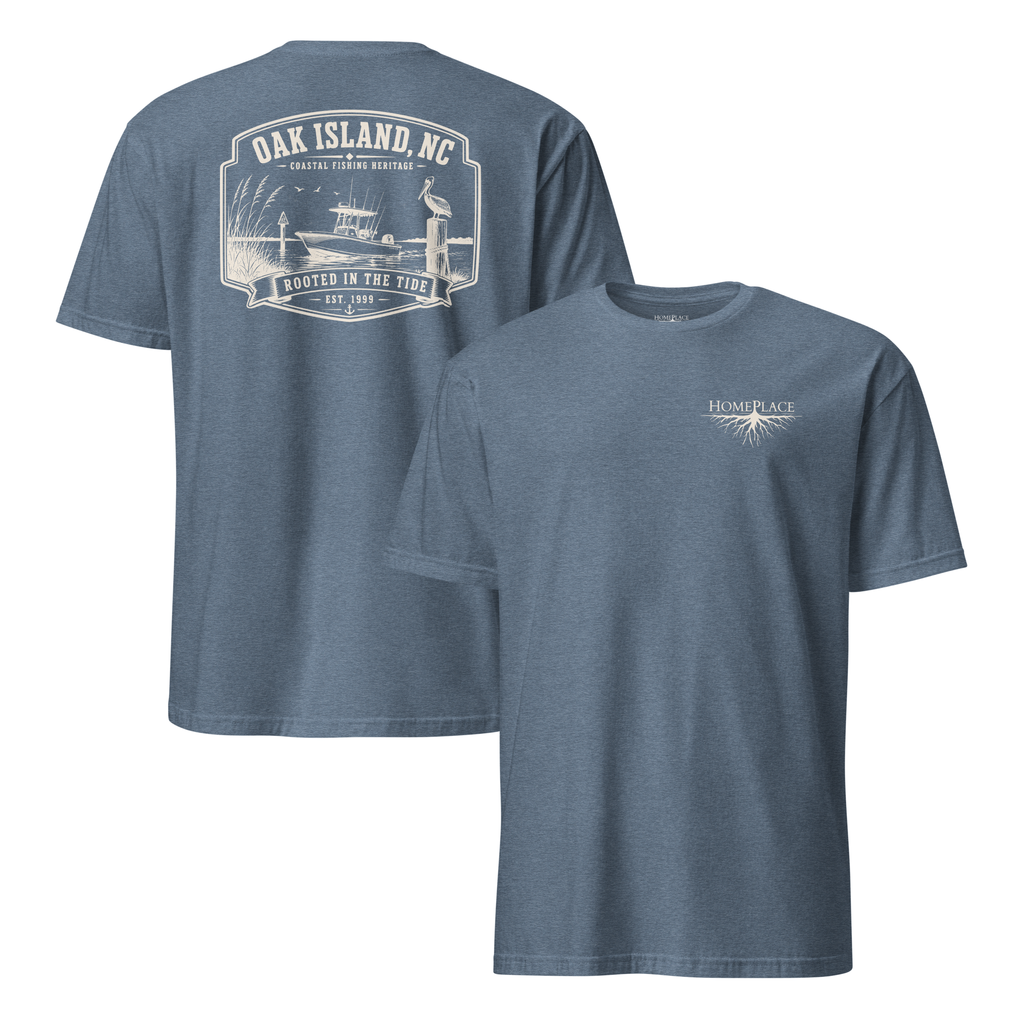 Oak Island, NC - Rooted In The Tide - Unisex T-Shirt