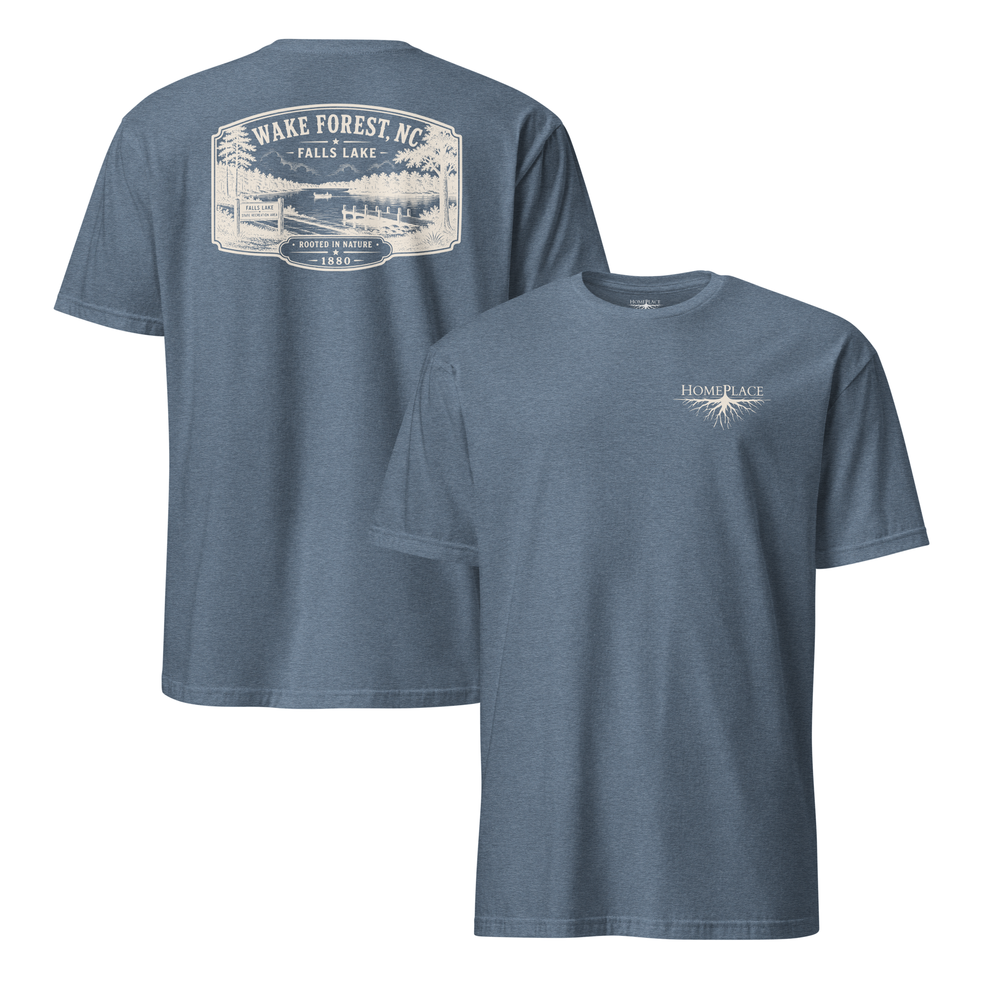 Wake Forest, NC - Falls Lake - Short-Sleeve Unisex