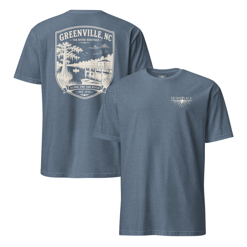 Greenville, NC - Along The Tar - Short-Sleeve Unisex