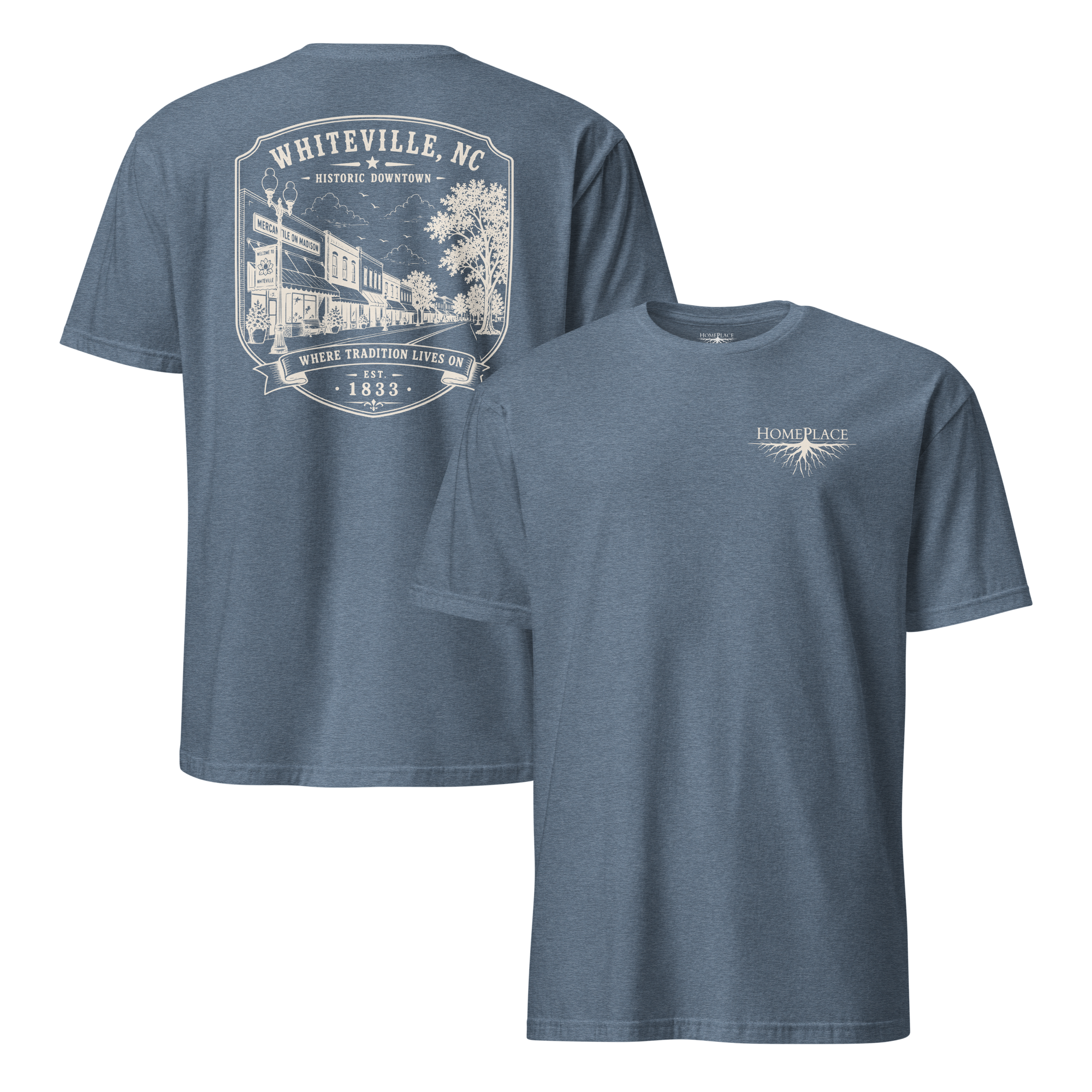 Whiteville, NC - Downtown - Short-Sleeve Unisex