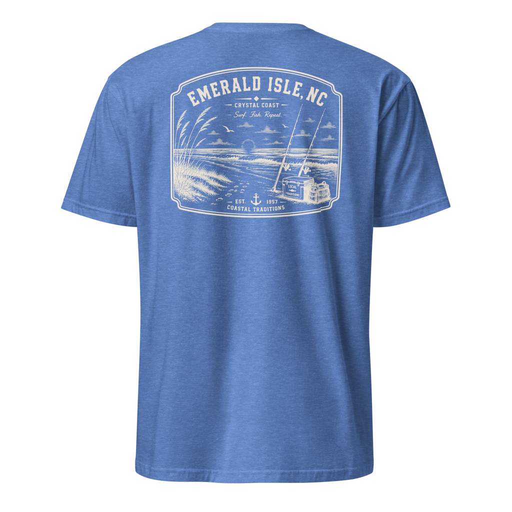 Emerald Isle, NC - Surf. Fish. Repeat. - Unisex T-Shirt