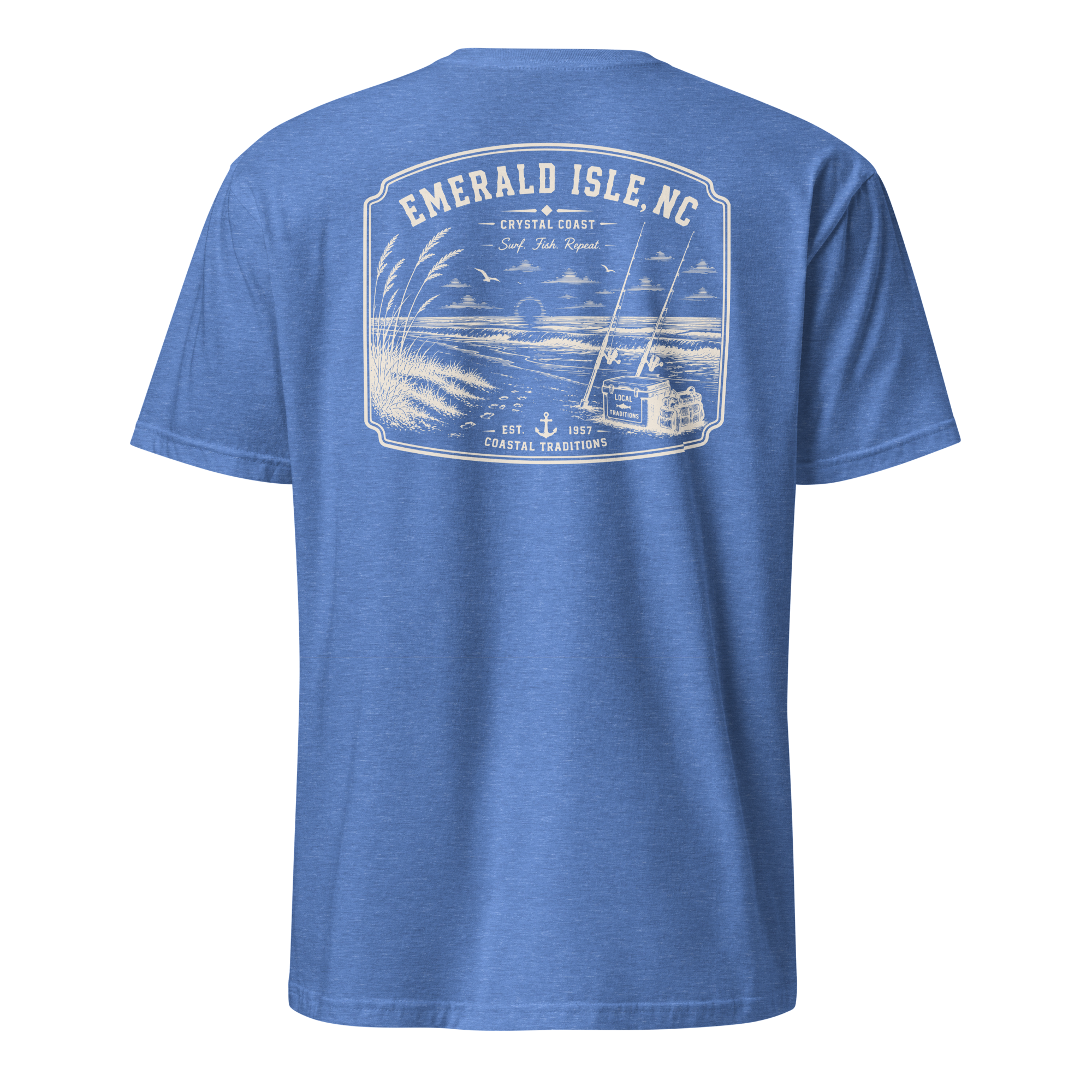 Emerald Isle, NC - Surf. Fish. Repeat. - Unisex T-Shirt