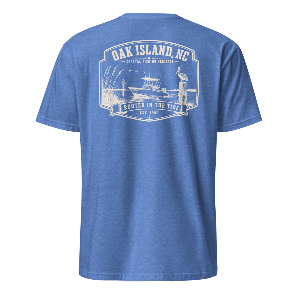 Oak Island, NC - Rooted In The Tide - Unisex T-Shirt