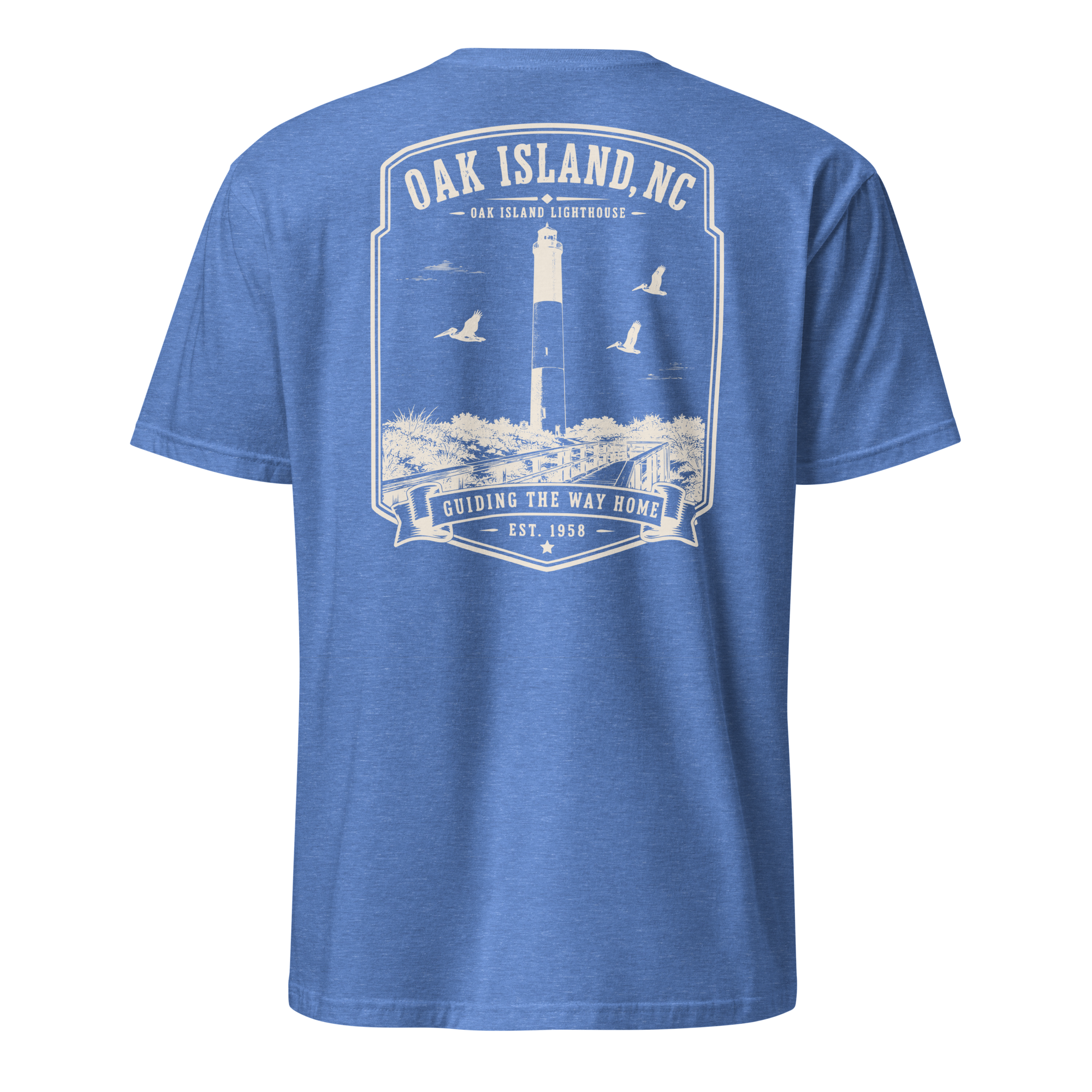 Oak Island, NC - Oak Island Lighthouse - Unisex T-Shirt