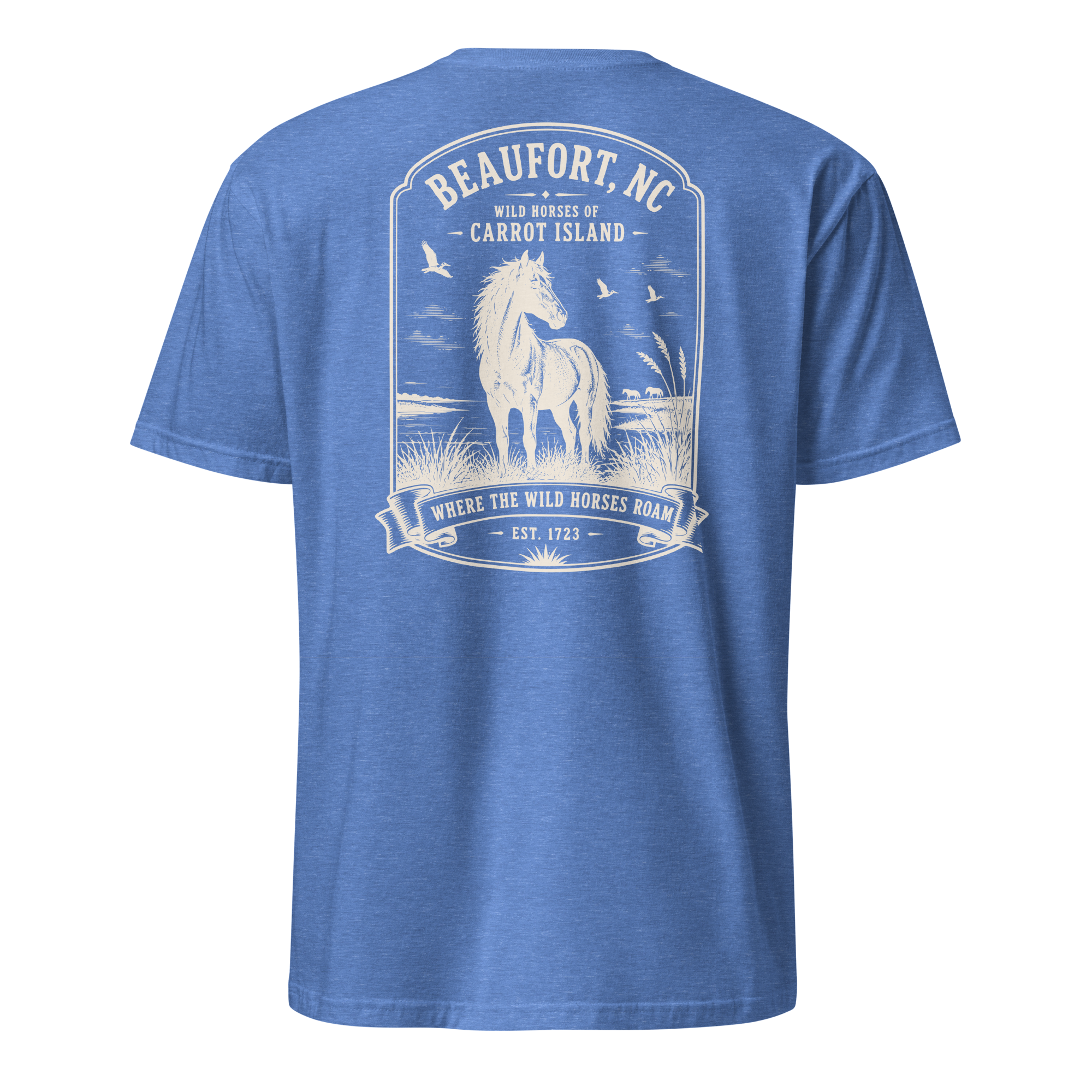 Beaufort, NC - Wild Horses of Carrot Island - Unisex T-Shirt