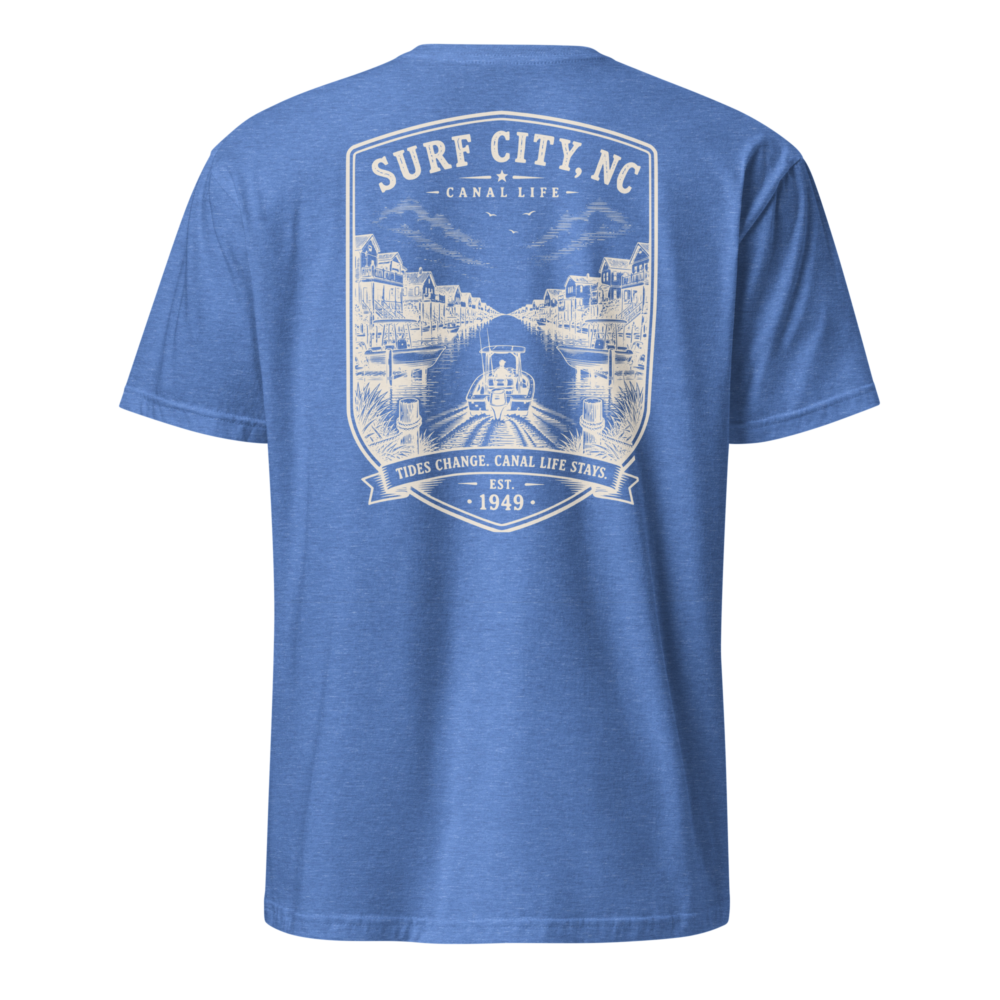 Surf City, NC - Canal Life - Short-Sleeve Unisex T-Shirt