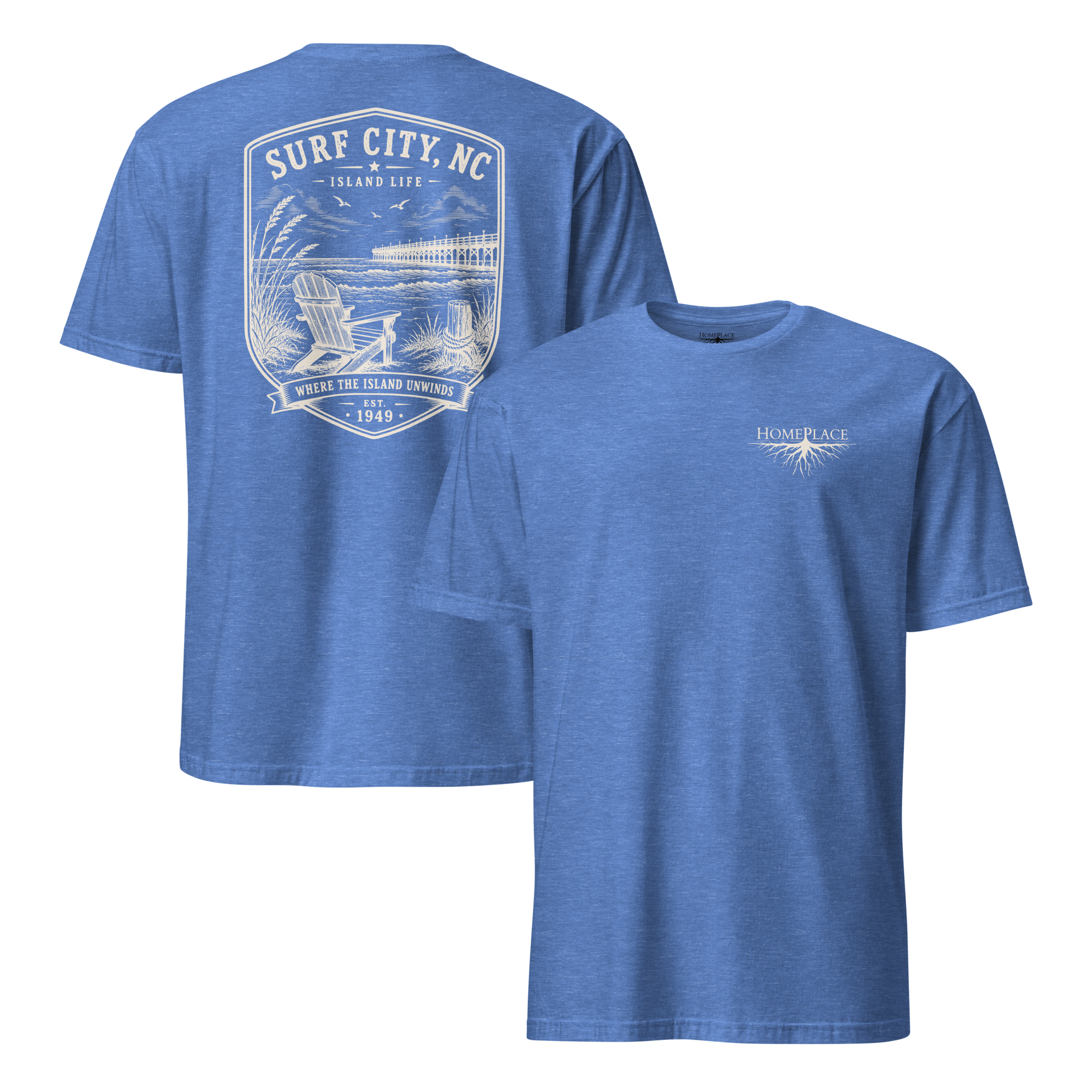 Surf City, NC - Island Life - Short-Sleeve Unisex T-Shirt