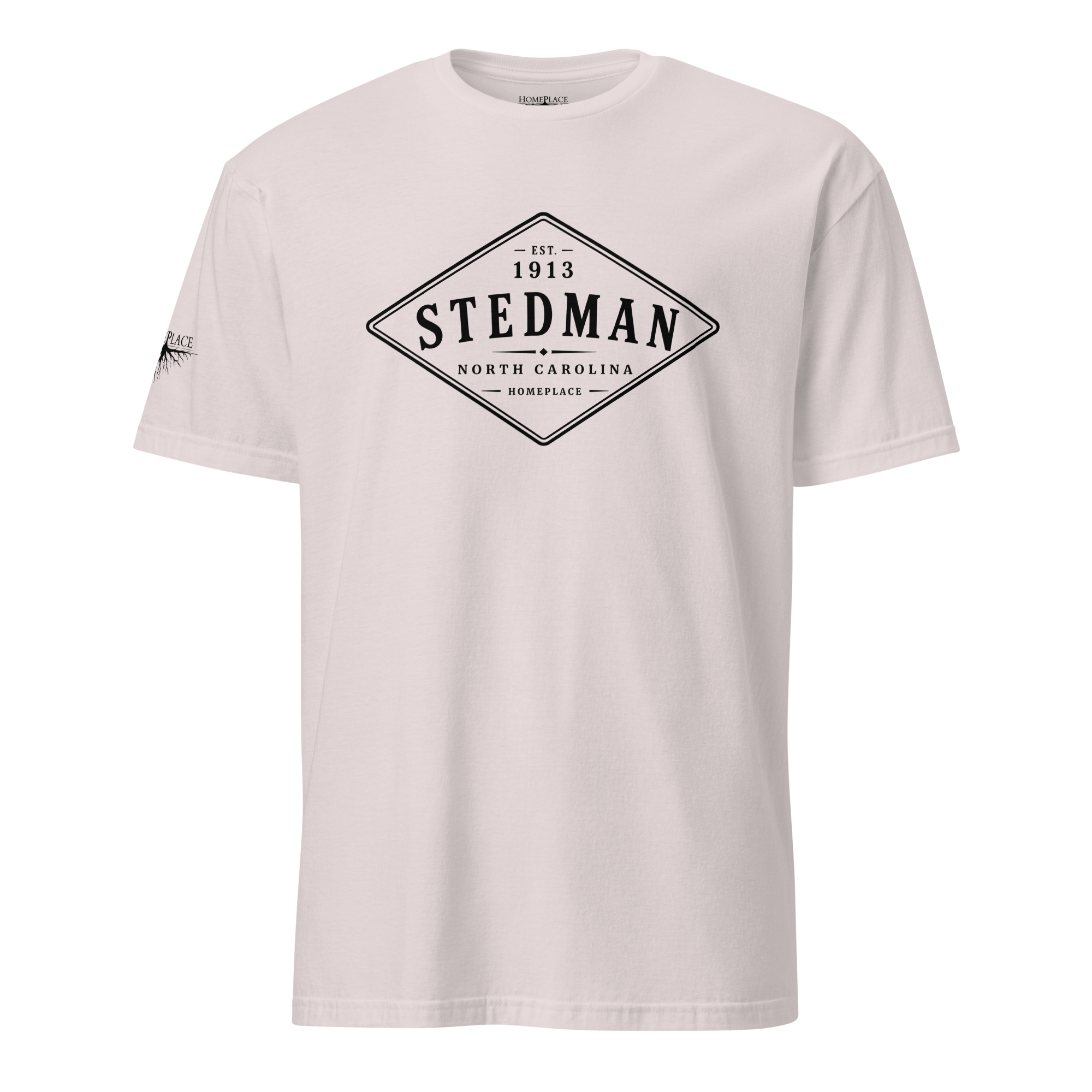 Stedman, NC - Diamond Front Black Ink Short-Sleeve Unisex T-Shirt