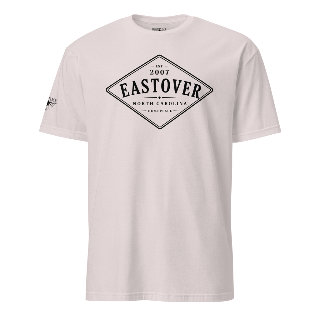 Eastover, NC - Diamond Front Black Ink Short-Sleeve Unisex T-Shirt