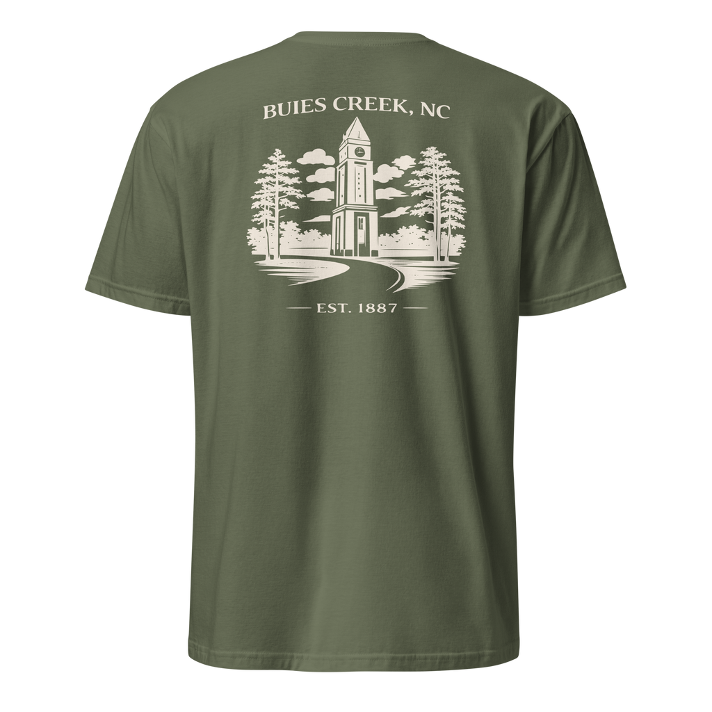 Buies Creek, NC - Campus Tower - Unisex T-Shirt