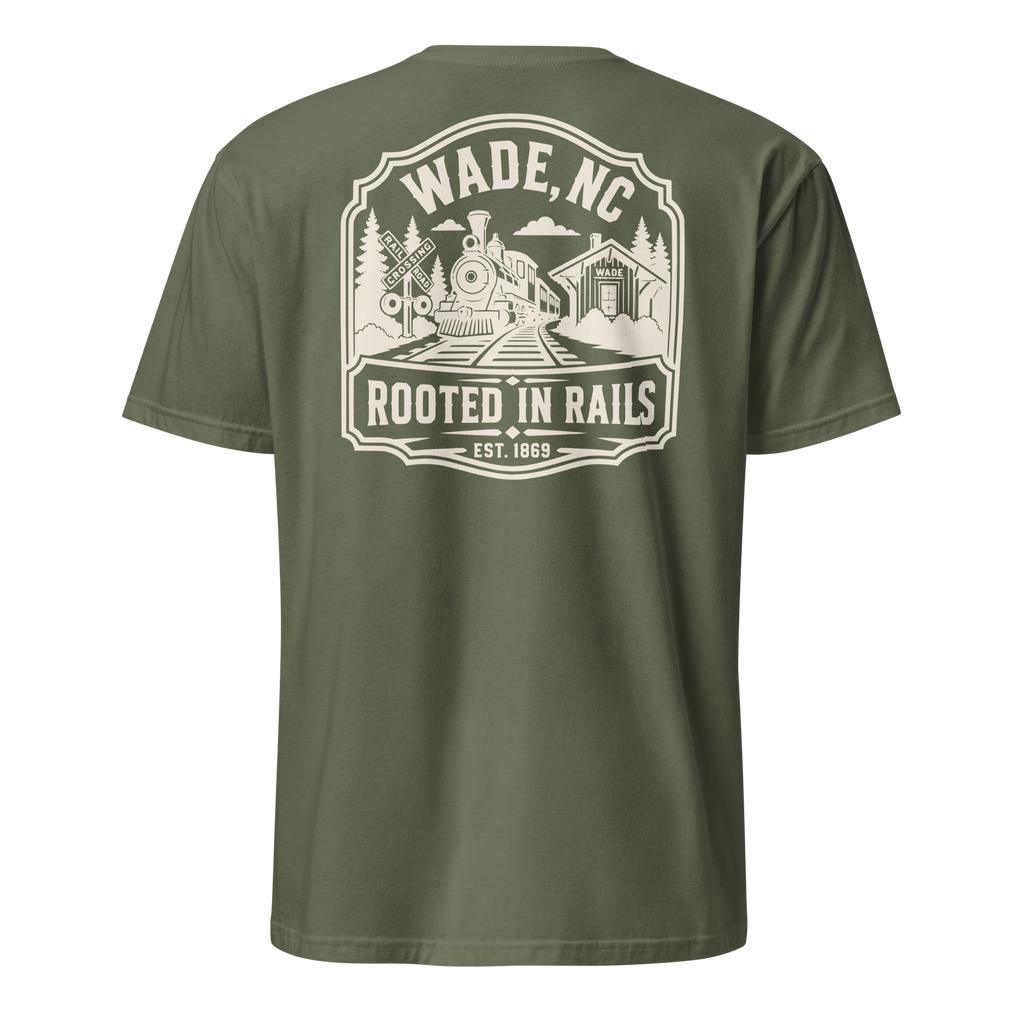 Wade, NC - Railroad Town - Unisex T-Shirt