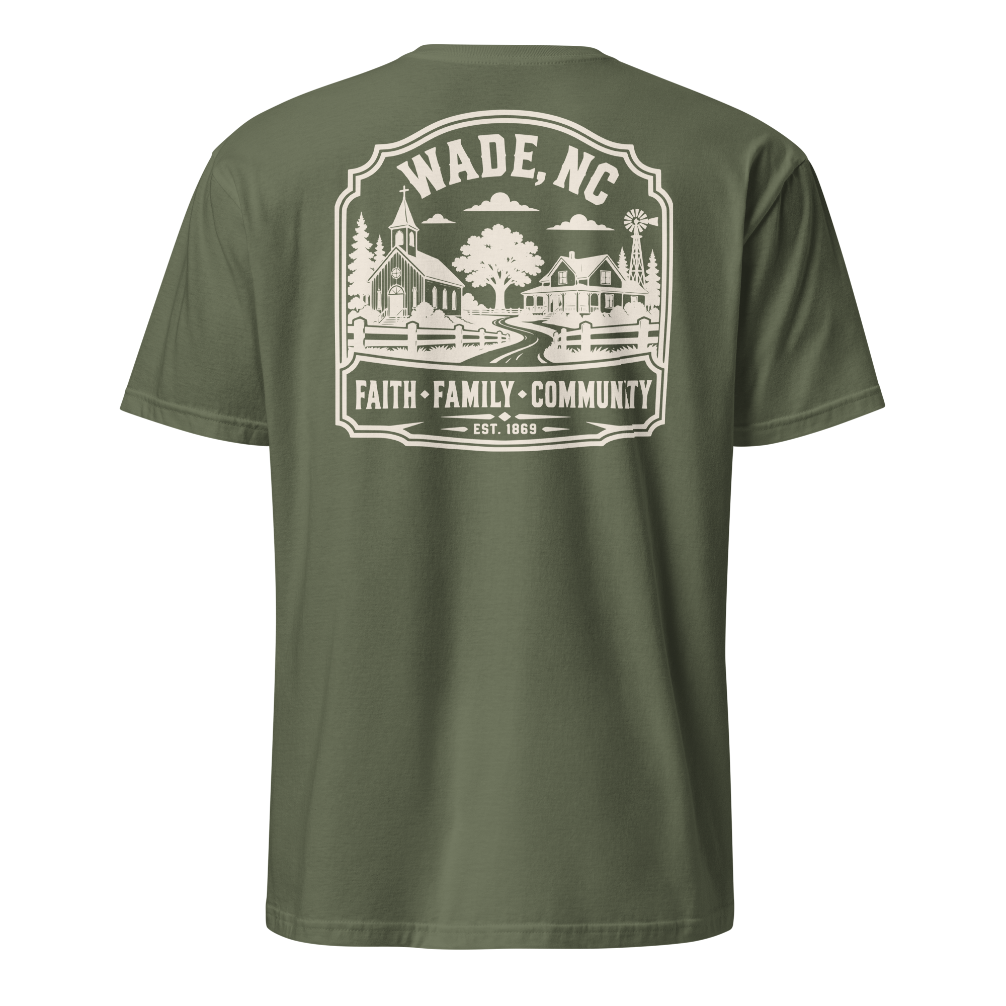 Wade, NC - Faith Family Community - Unisex T-Shirt