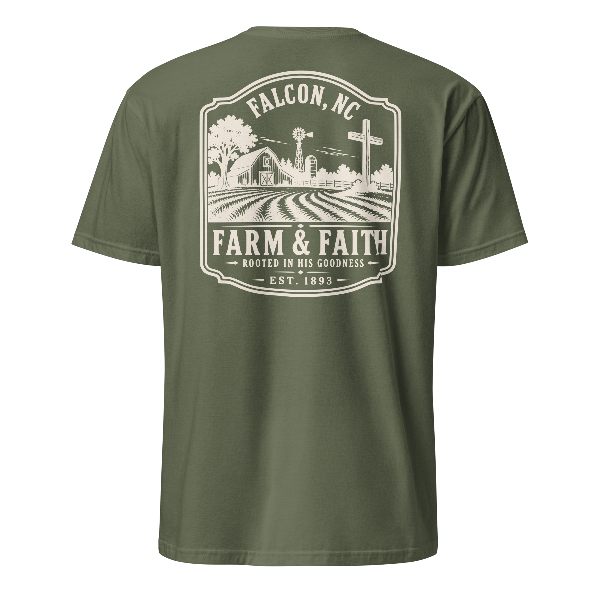 Falcon, NC - Farm & Faith - Unisex T-Shirt
