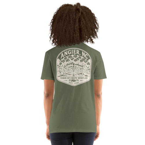 Angier, NC - Street of Crepe Myrtles - Unisex T-Shirt