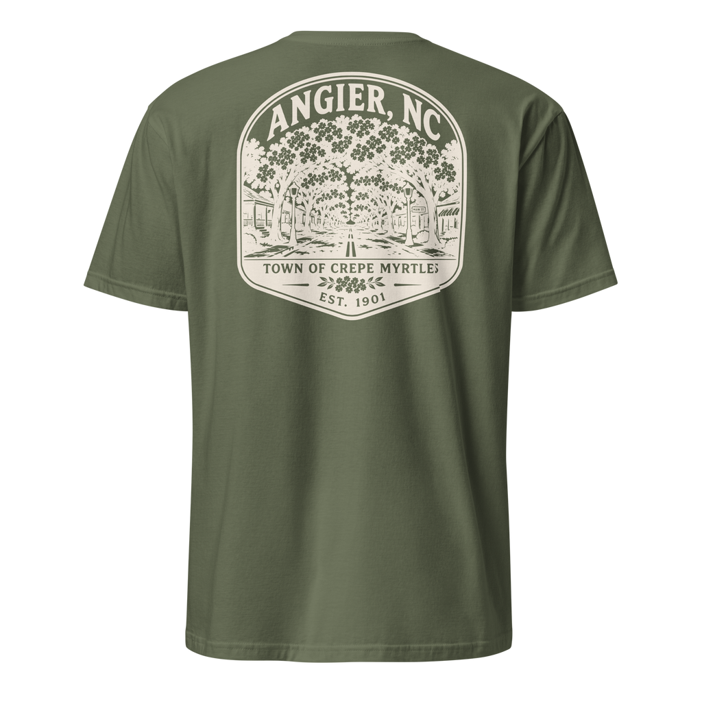 Angier, NC - Street of Crepe Myrtles - Unisex T-Shirt